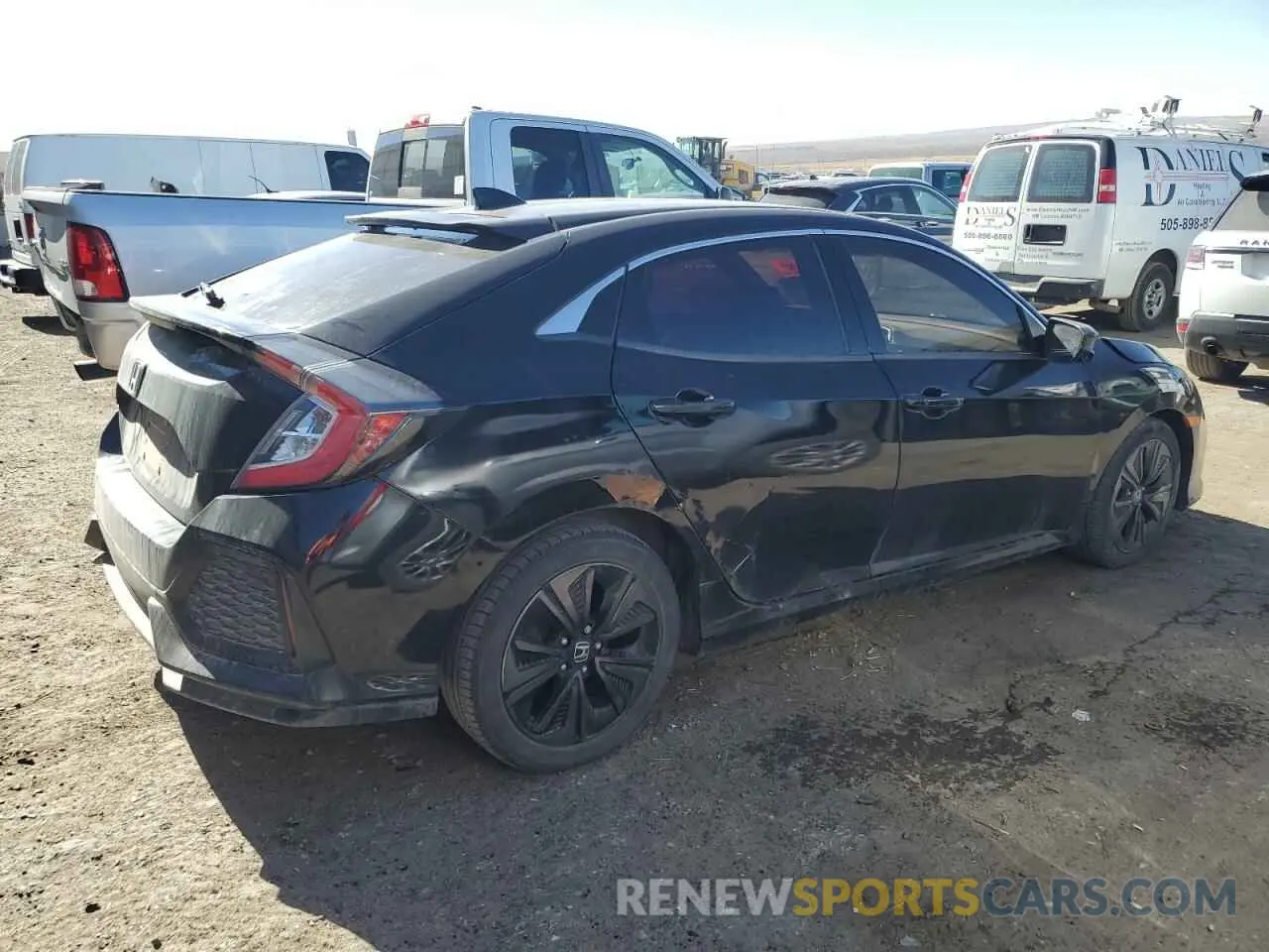 3 fotografías del automóvil dañado SHHFK7H64KU420093 HONDA CIVIC 2019