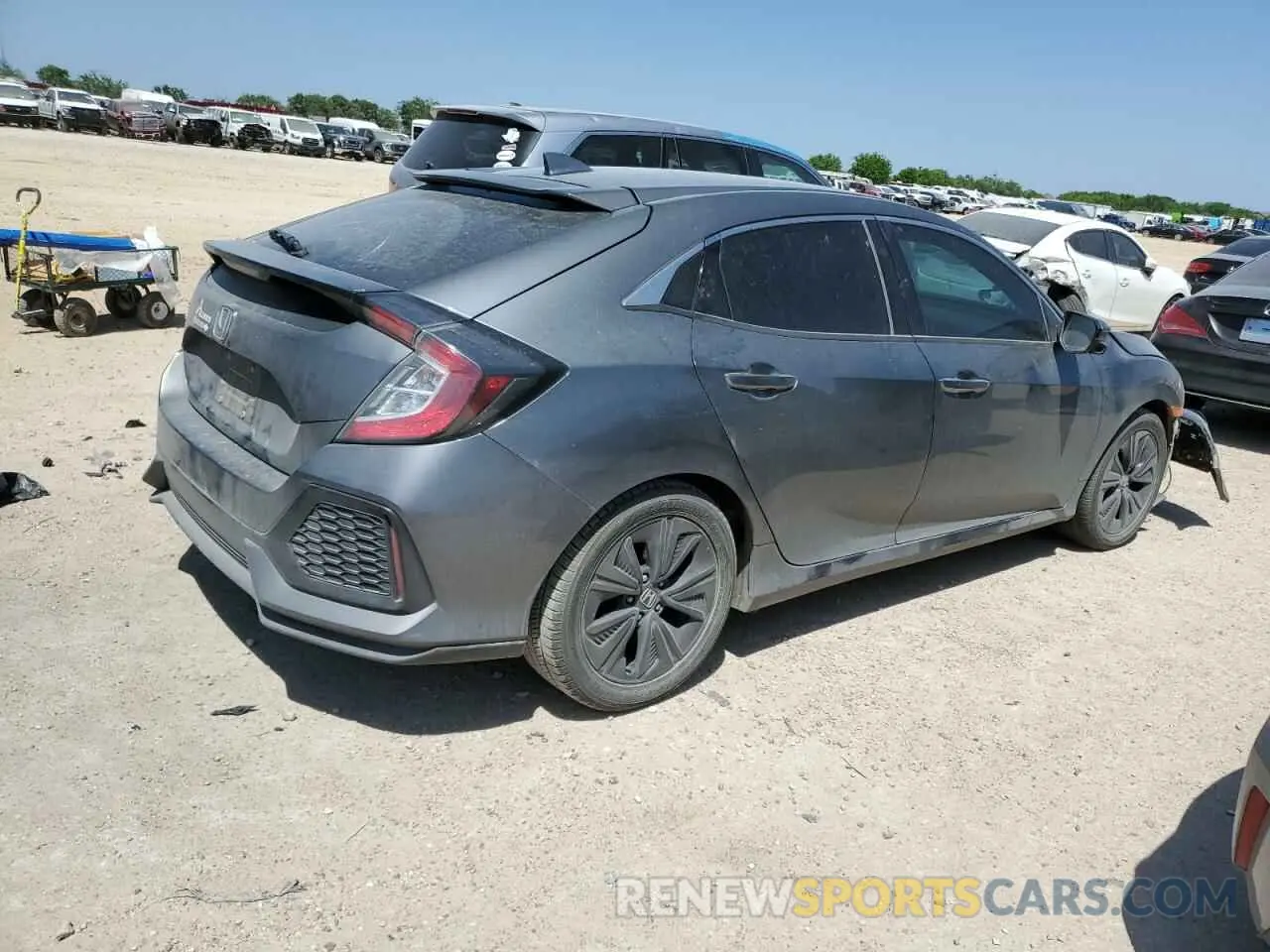 3 fotografías del automóvil dañado SHHFK7H65KU205967 HONDA CIVIC 2019