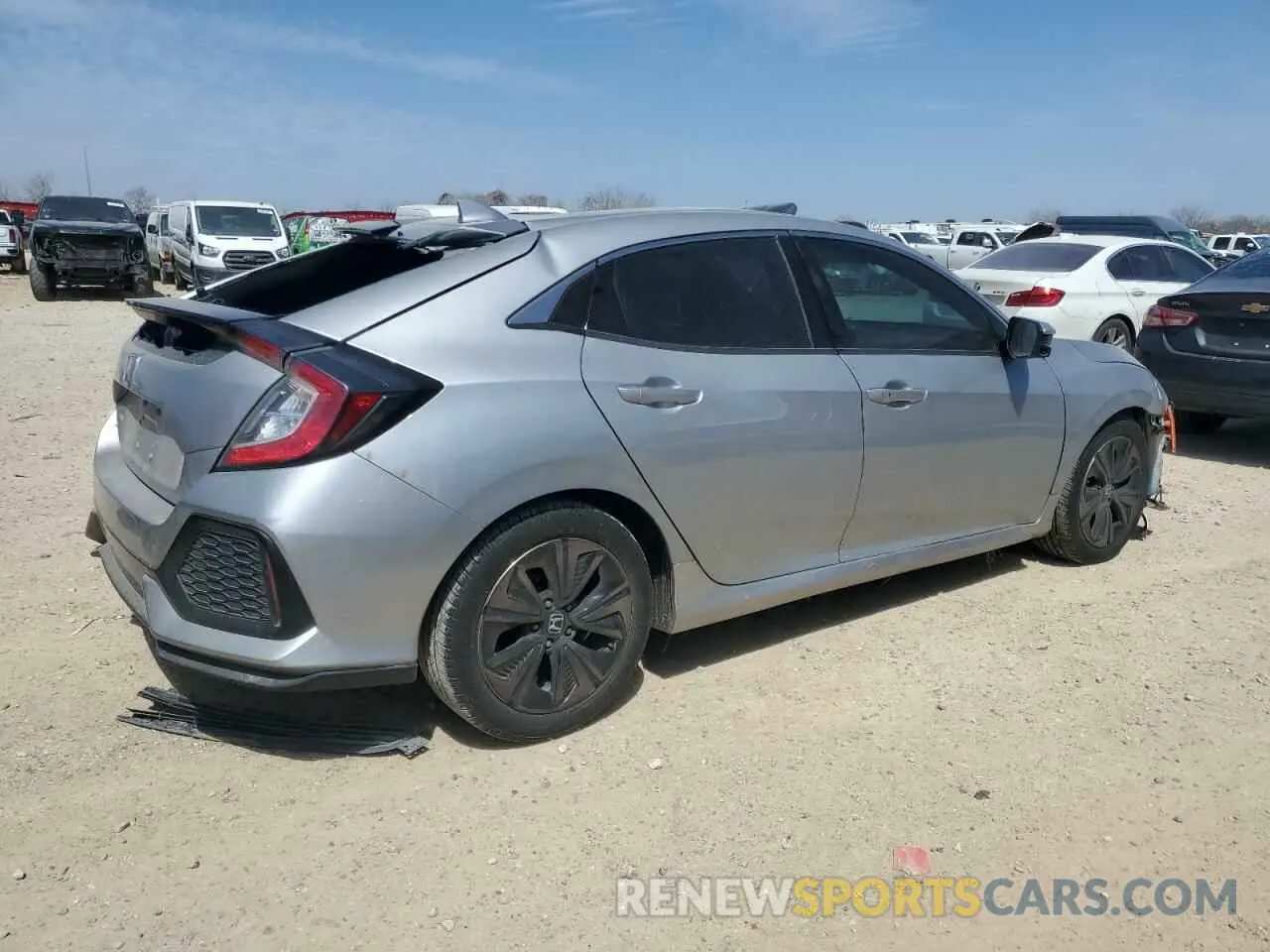 3 fotografías del automóvil dañado SHHFK7H66KU208196 HONDA CIVIC 2019