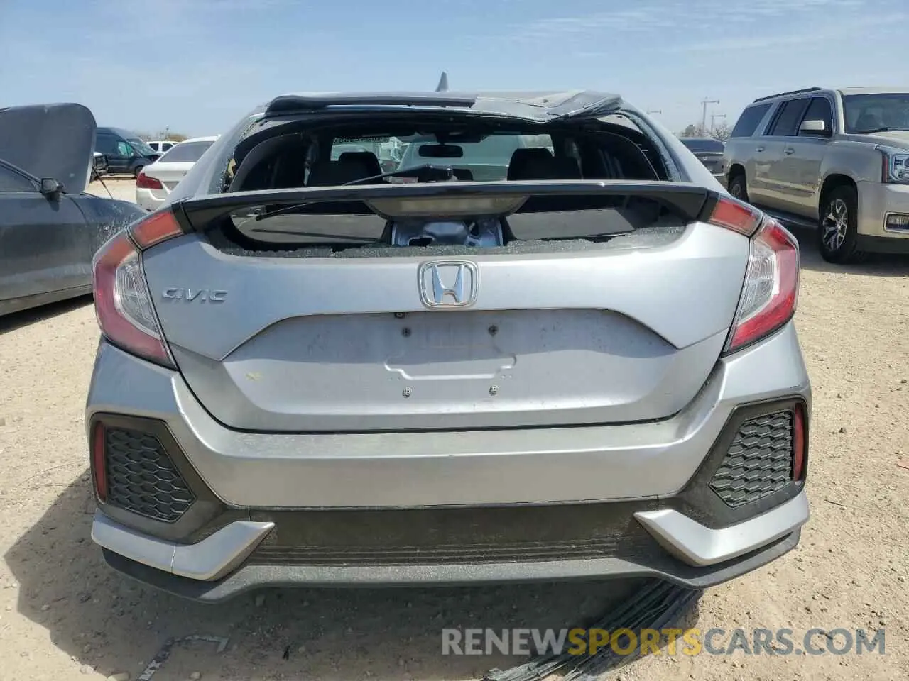 6 fotografías del automóvil dañado SHHFK7H66KU208196 HONDA CIVIC 2019