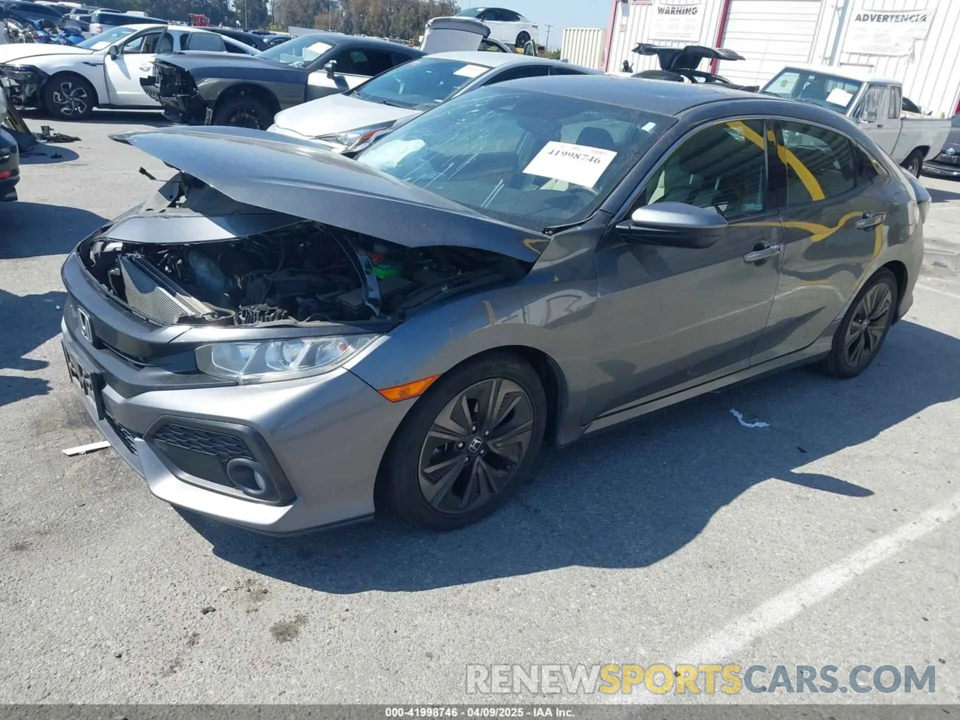 2 fotografías del automóvil dañado SHHFK7H67KU402316 HONDA CIVIC 2019