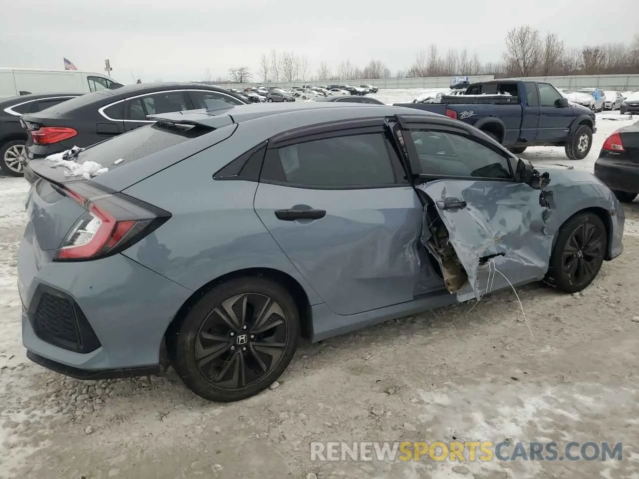3 fotografías del automóvil dañado SHHFK7H68KU203744 HONDA CIVIC 2019