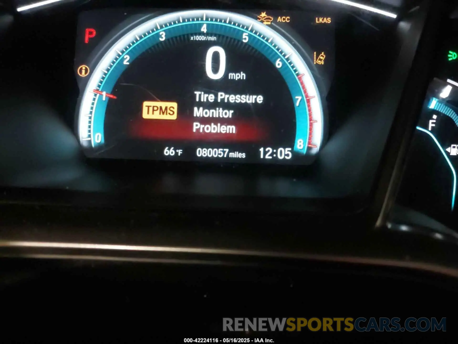 15 fotografías del automóvil dañado SHHFK7H6XKU201672 HONDA CIVIC 2019