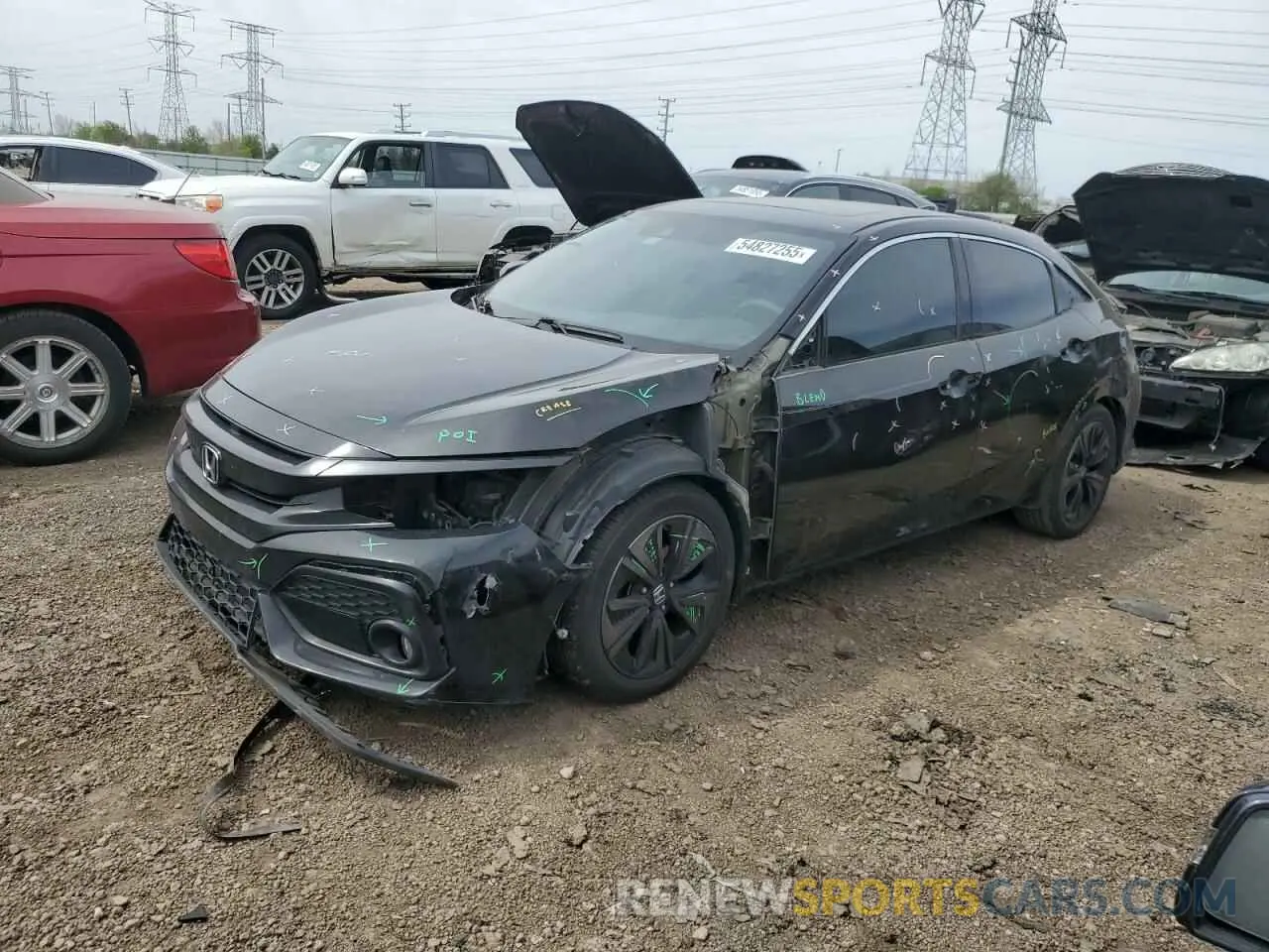 1 fotografías del automóvil dañado SHHFK7H6XKU212977 HONDA CIVIC 2019