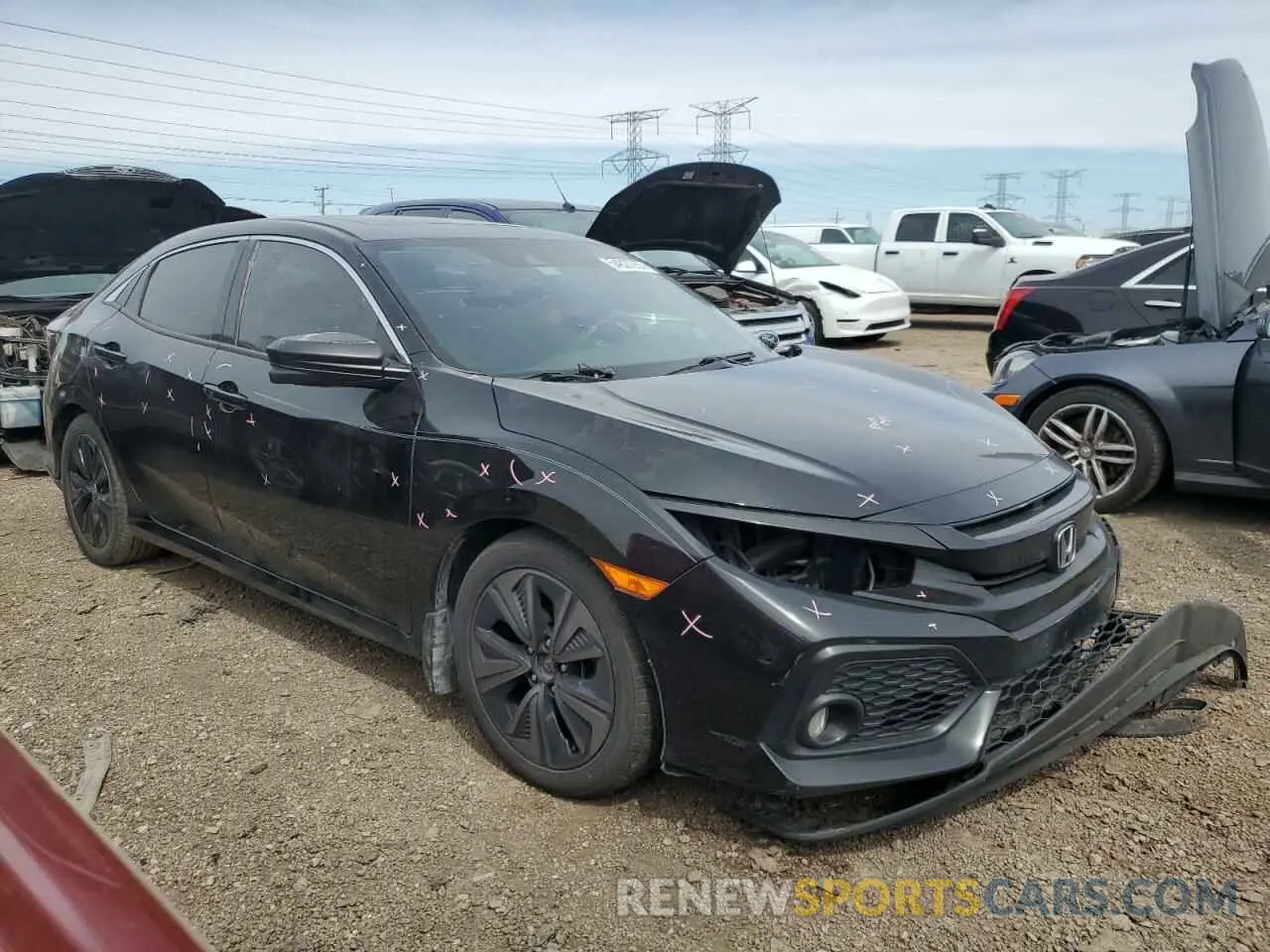 4 fotografías del automóvil dañado SHHFK7H6XKU212977 HONDA CIVIC 2019