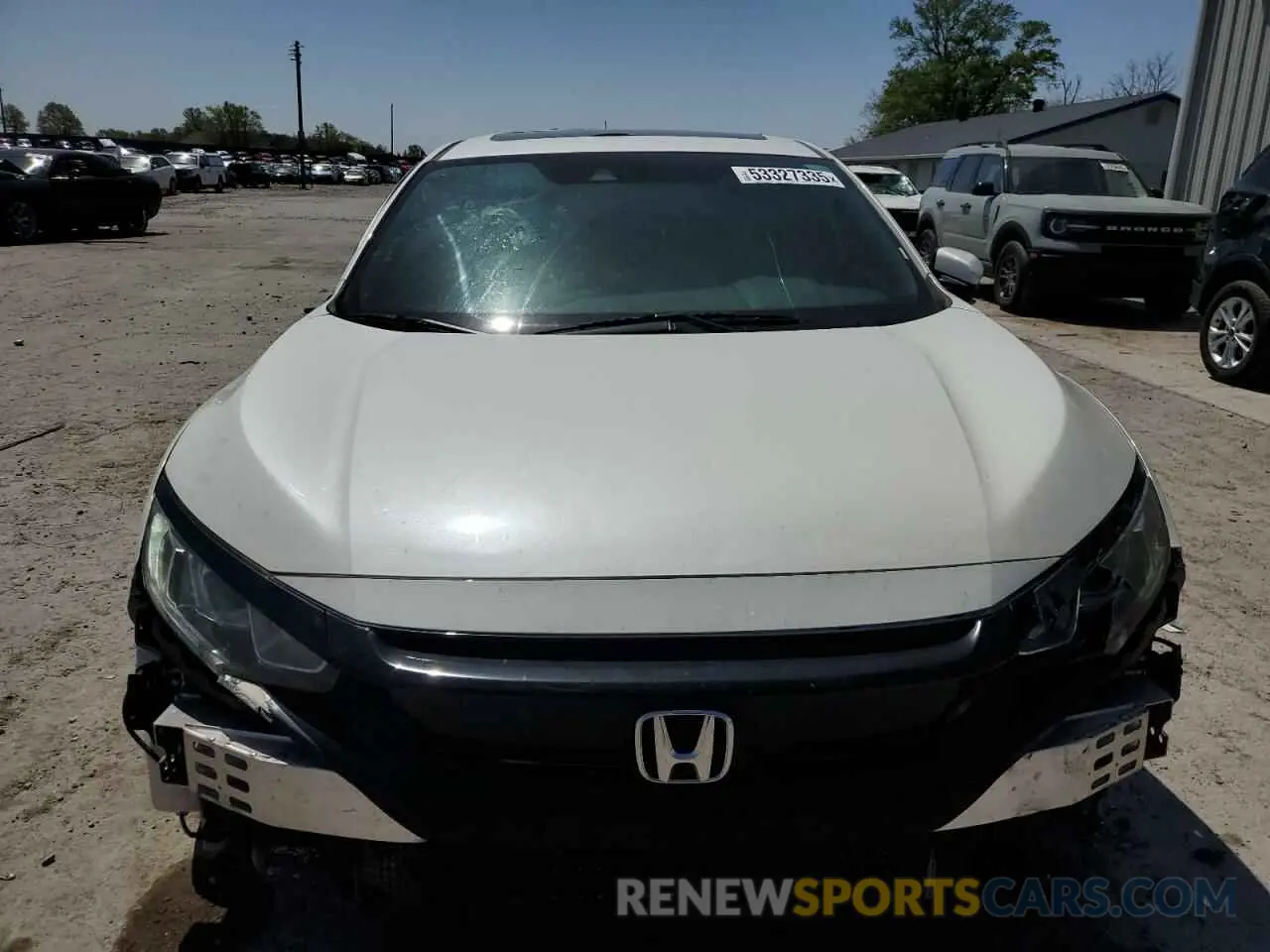 5 fotografías del automóvil dañado SHHFK7H6XKU227074 HONDA CIVIC 2019