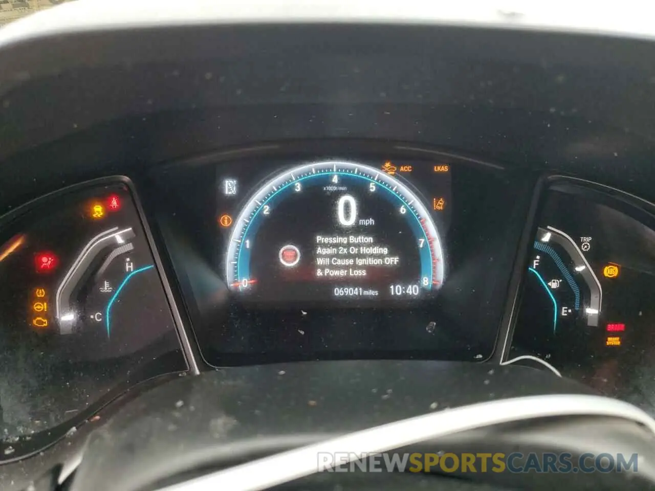 9 fotografías del automóvil dañado SHHFK7H6XKU418154 HONDA CIVIC 2019
