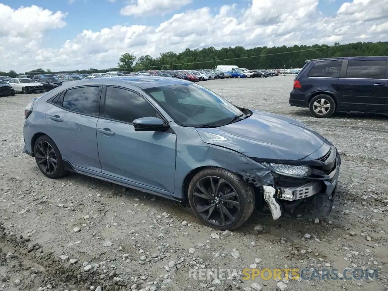 4 fotografías del automóvil dañado SHHFK7H95KU224318 HONDA CIVIC 2019