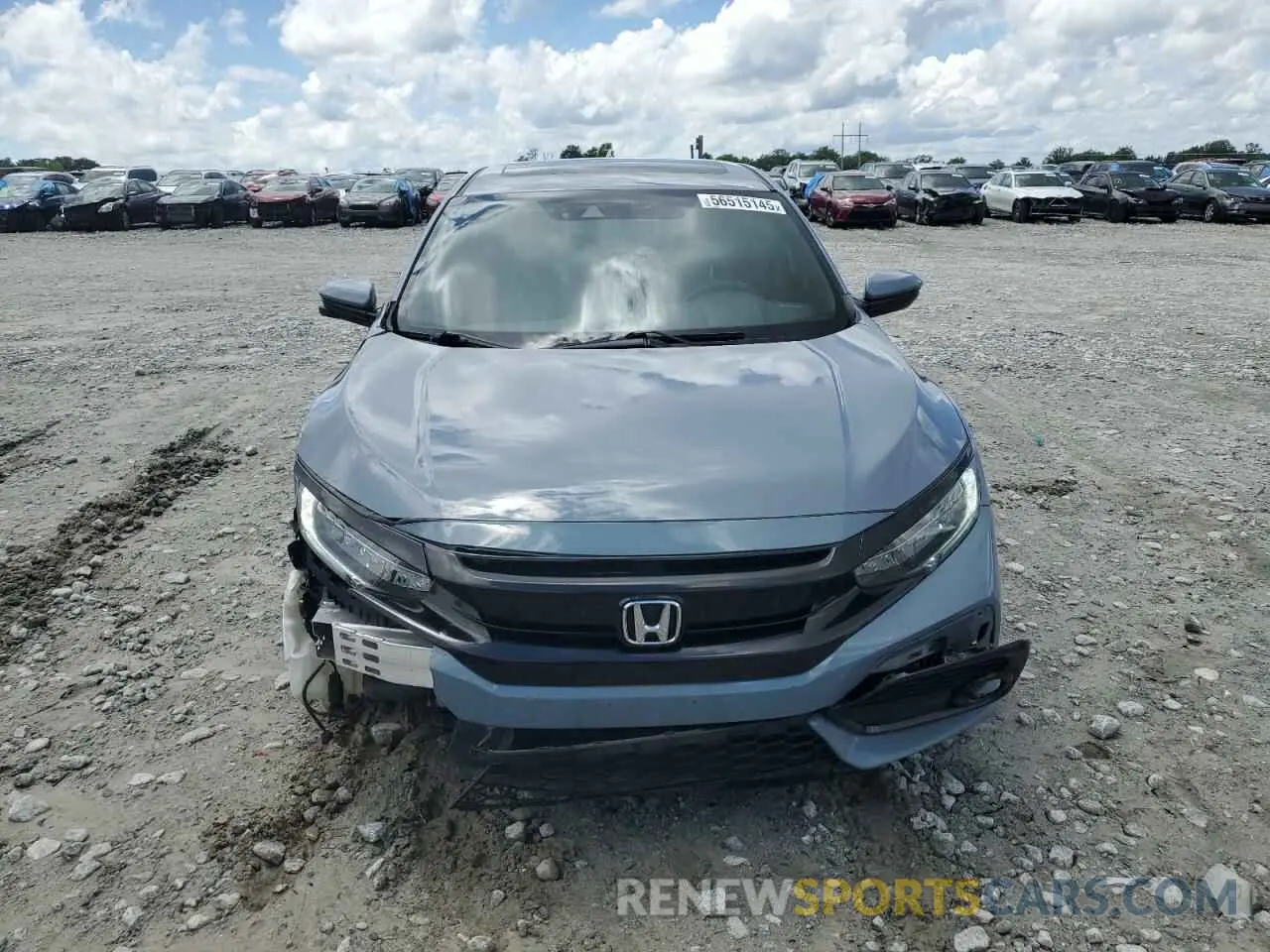 5 fotografías del automóvil dañado SHHFK7H95KU224318 HONDA CIVIC 2019