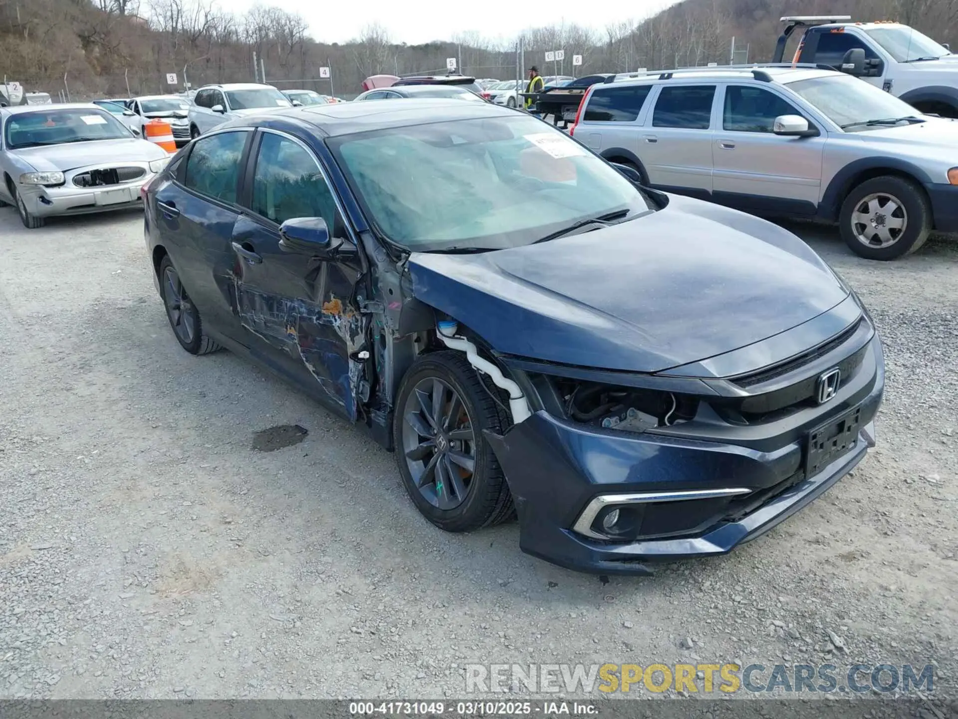 1 fotografías del automóvil dañado 19XFC1F30LE022357 HONDA CIVIC 2020