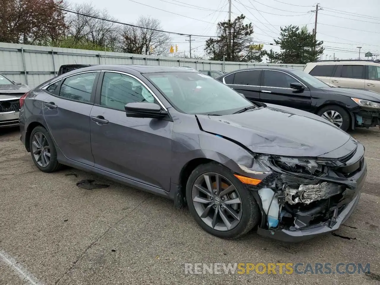 4 fotografías del automóvil dañado 19XFC1F30LE023864 HONDA CIVIC 2020