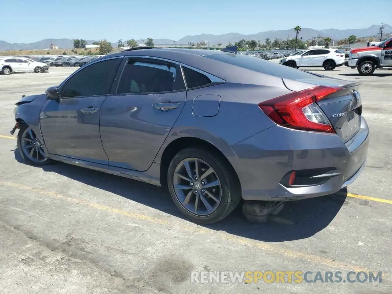 2 fotografías del automóvil dañado 19XFC1F30LE205421 HONDA CIVIC 2020