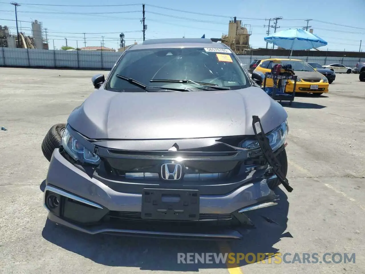 5 fotografías del automóvil dañado 19XFC1F30LE205421 HONDA CIVIC 2020