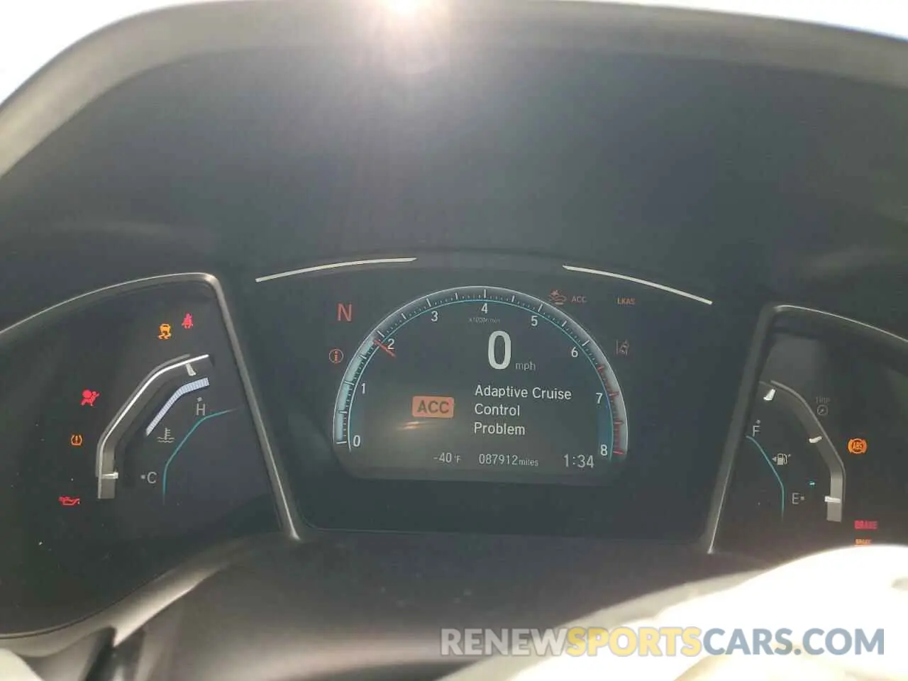 9 fotografías del automóvil dañado 19XFC1F30LE205421 HONDA CIVIC 2020