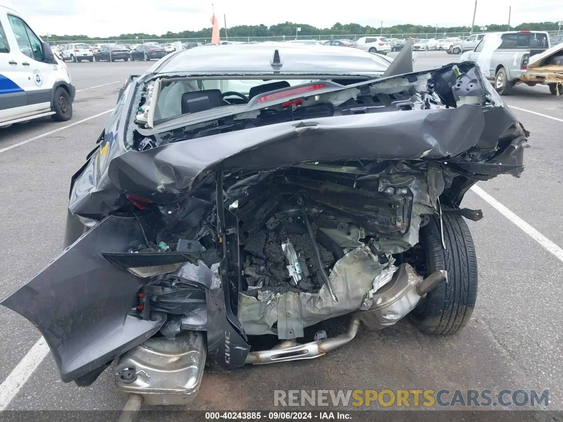 15 fotografías del automóvil dañado 19XFC1F30LE214457 HONDA CIVIC 2020