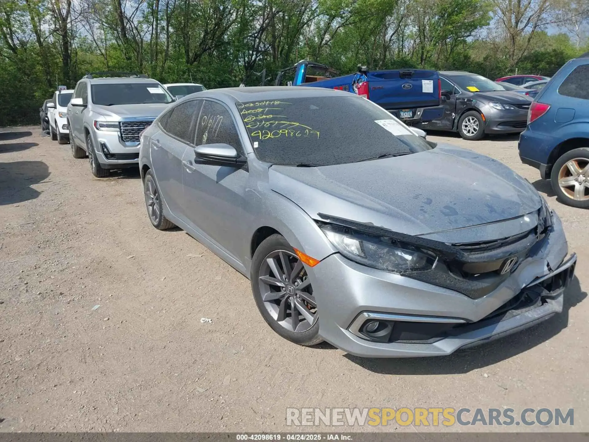 1 fotografías del automóvil dañado 19XFC1F31LE016177 HONDA CIVIC 2020