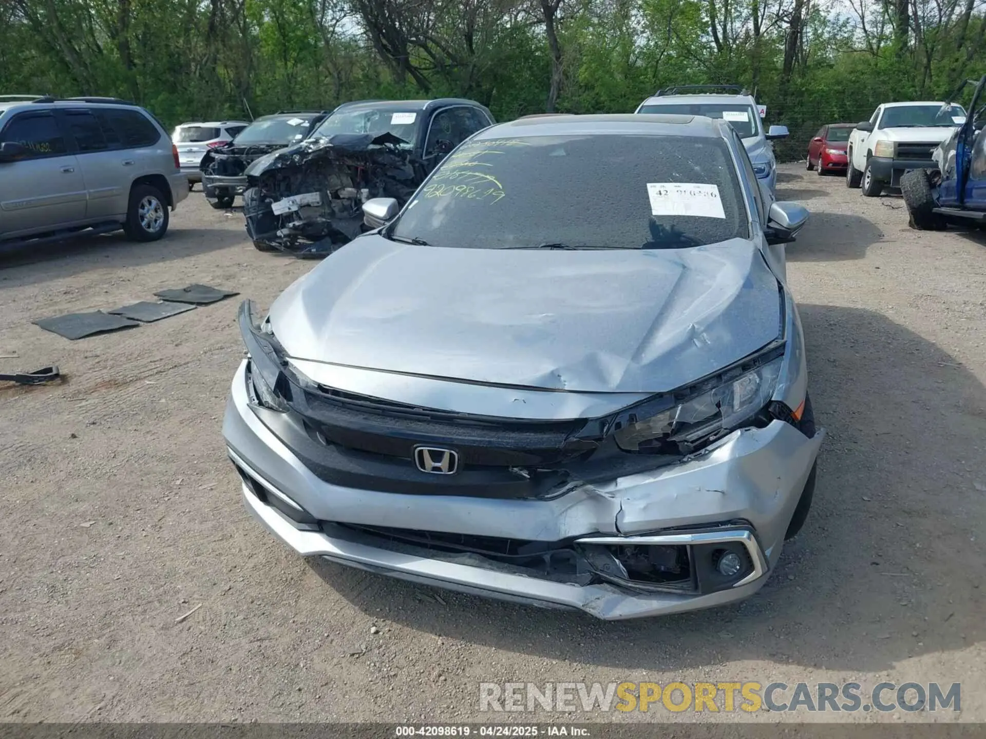 6 fotografías del automóvil dañado 19XFC1F31LE016177 HONDA CIVIC 2020