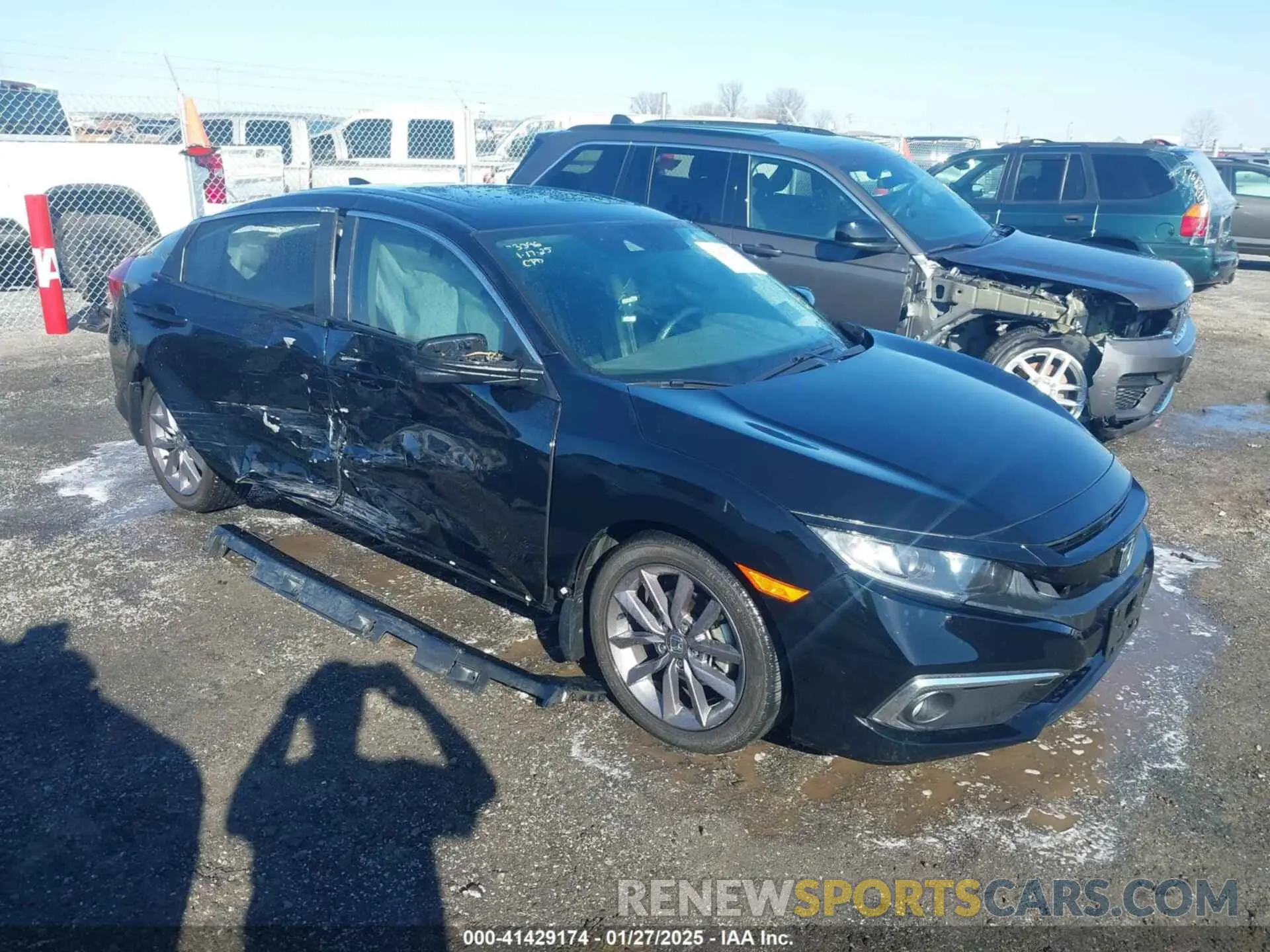1 fotografías del automóvil dañado 19XFC1F31LE021167 HONDA CIVIC 2020