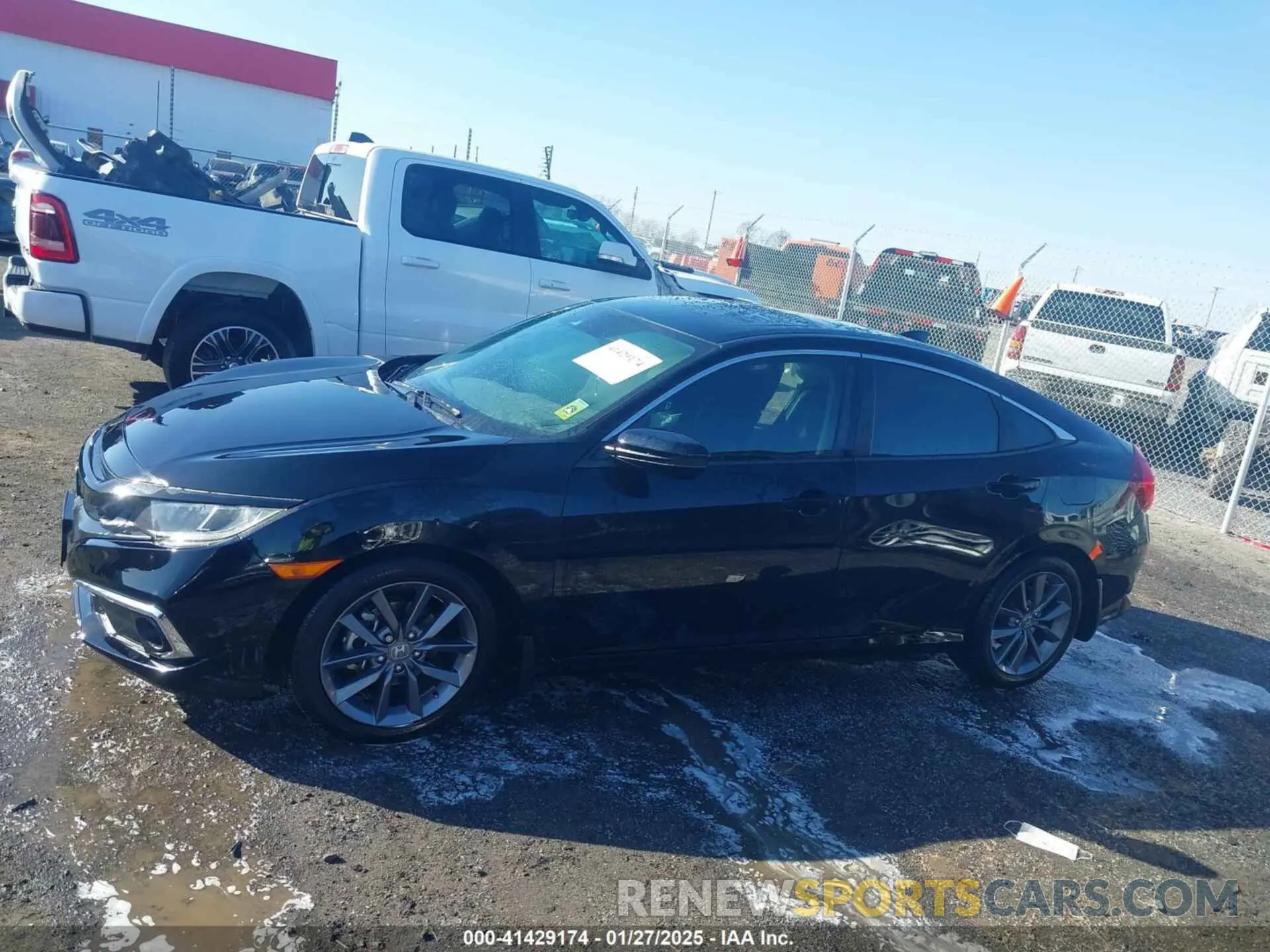 14 fotografías del automóvil dañado 19XFC1F31LE021167 HONDA CIVIC 2020