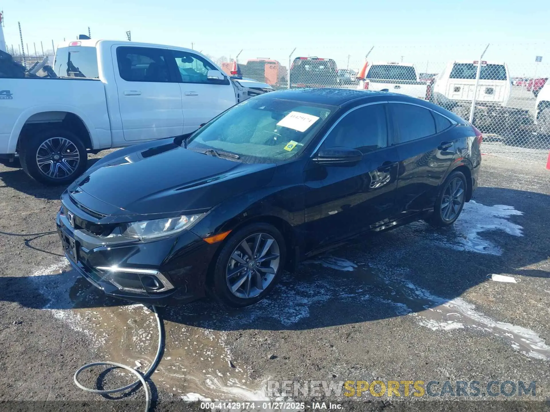 2 fotografías del automóvil dañado 19XFC1F31LE021167 HONDA CIVIC 2020