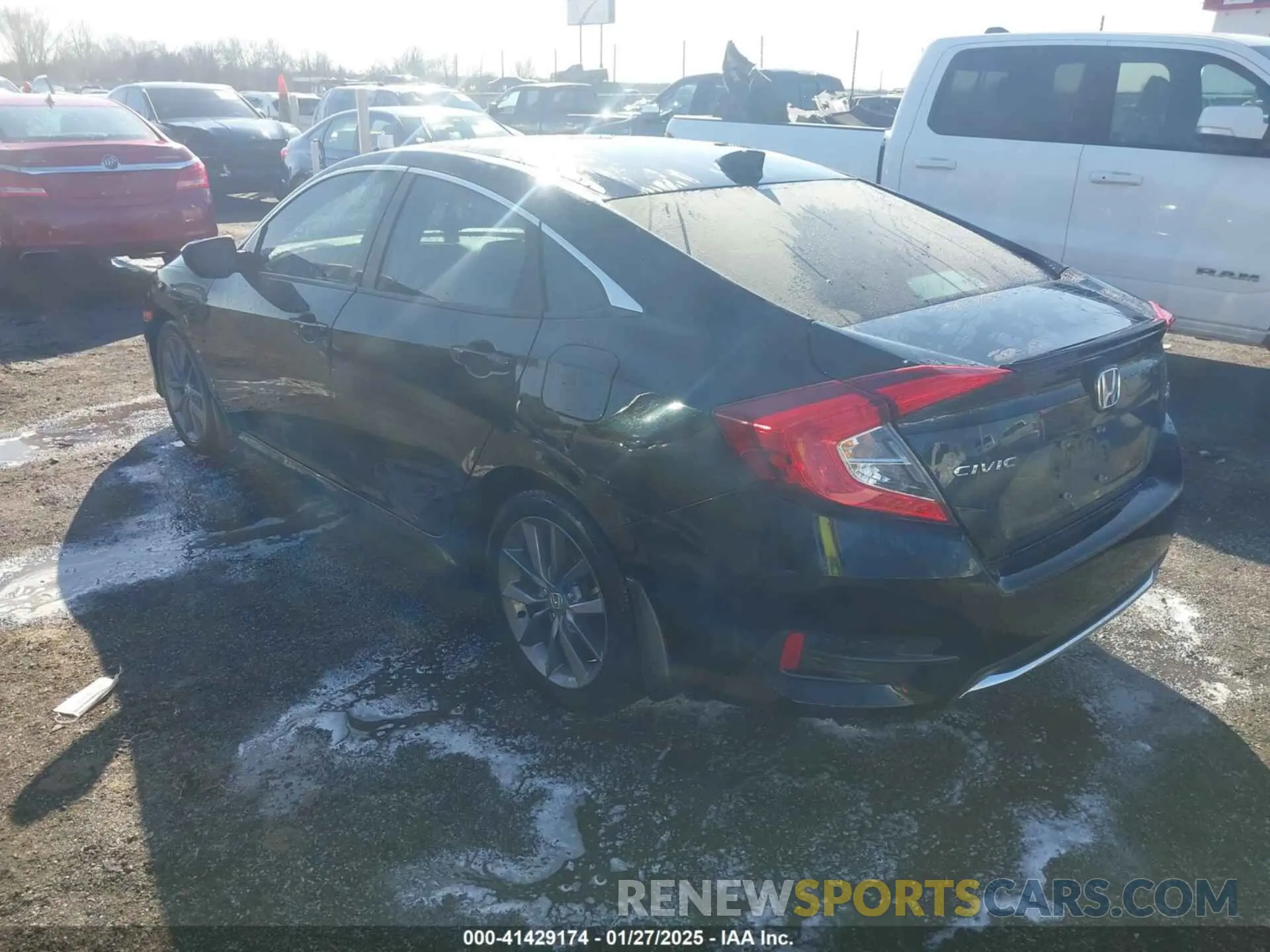 3 fotografías del automóvil dañado 19XFC1F31LE021167 HONDA CIVIC 2020