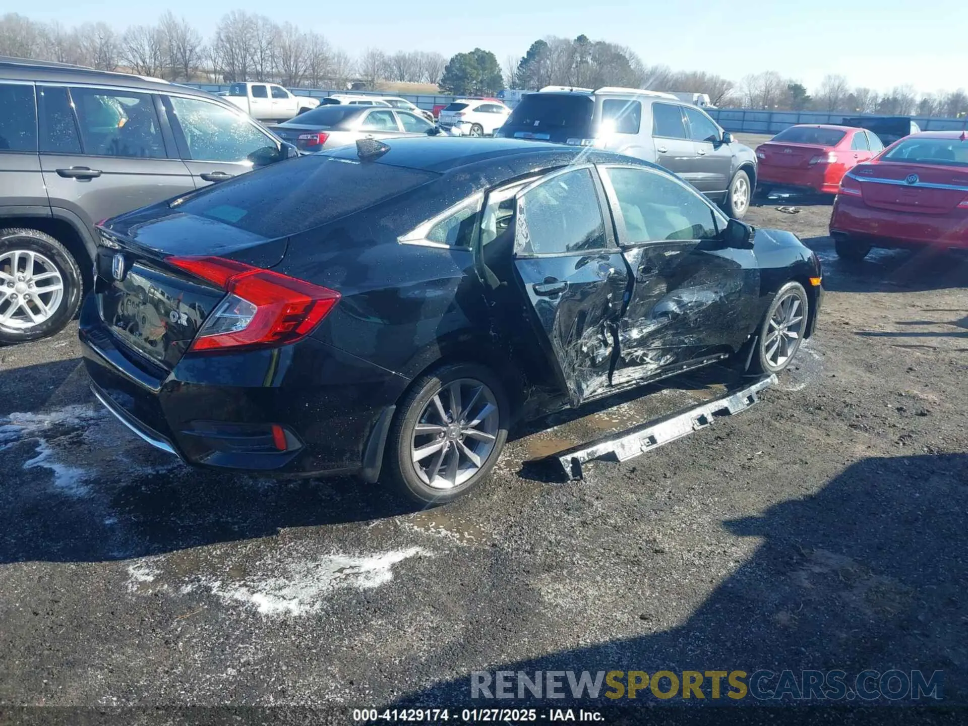 4 fotografías del automóvil dañado 19XFC1F31LE021167 HONDA CIVIC 2020