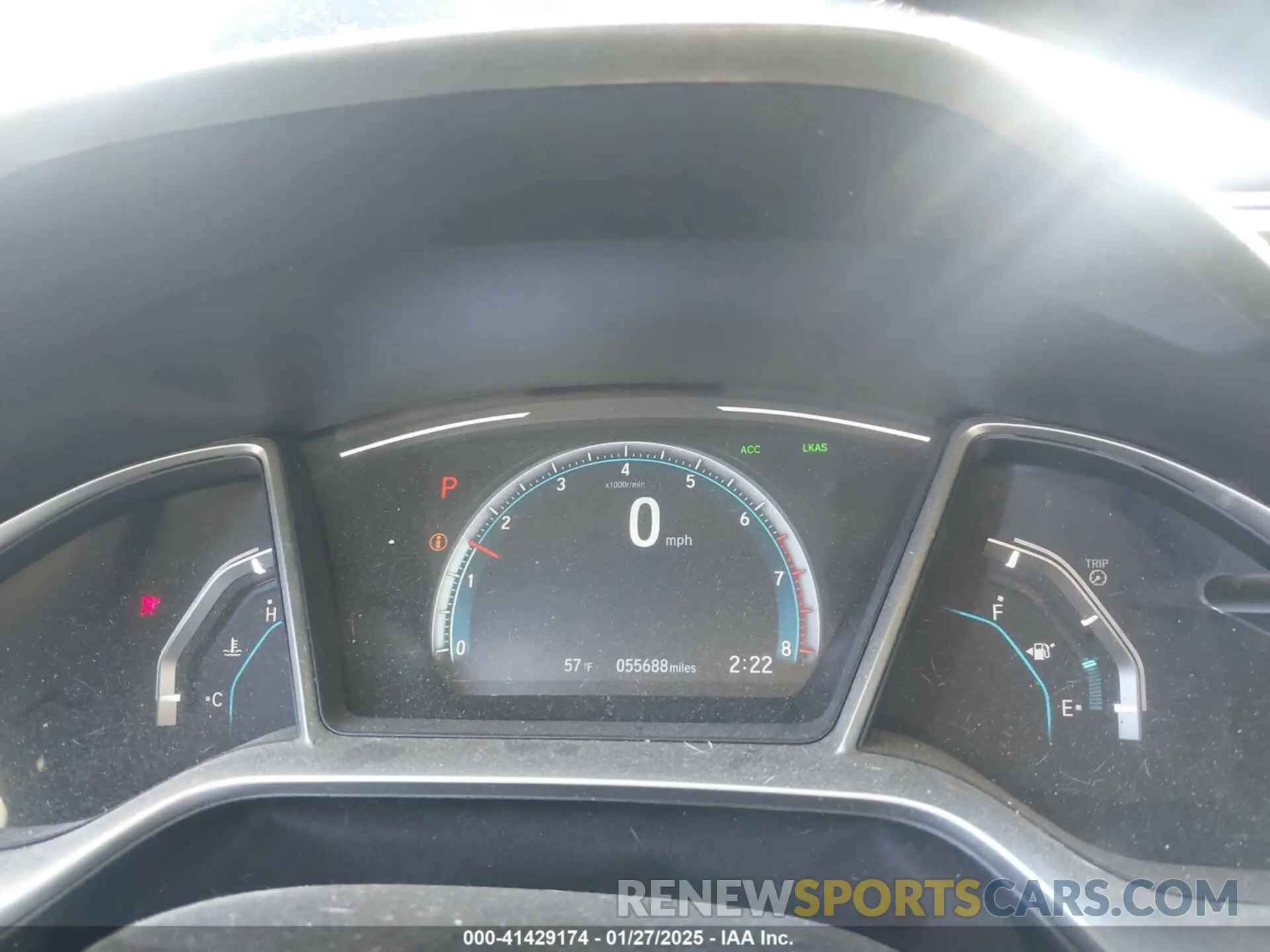 7 fotografías del automóvil dañado 19XFC1F31LE021167 HONDA CIVIC 2020