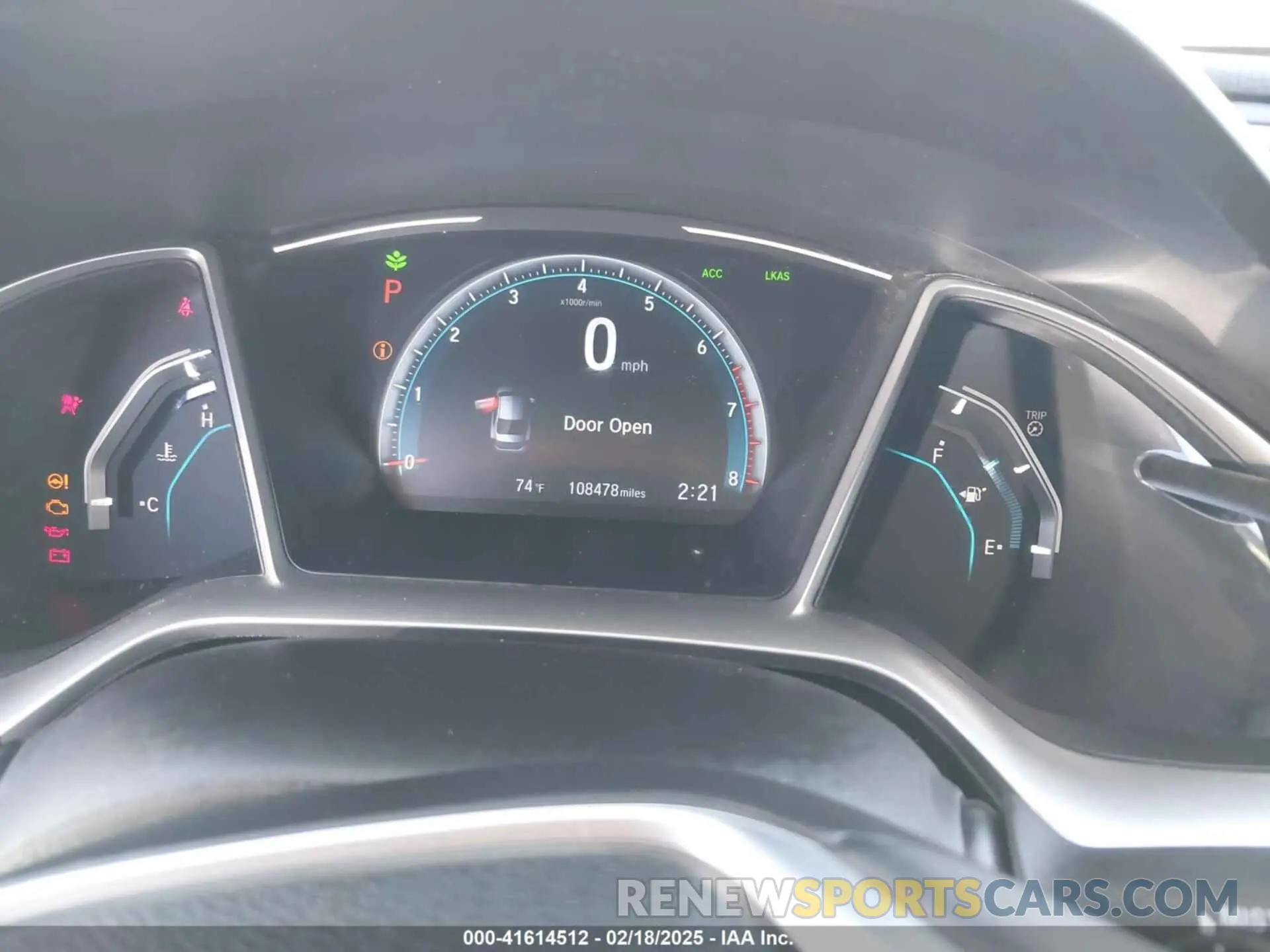 7 fotografías del automóvil dañado 19XFC1F32LE013823 HONDA CIVIC 2020