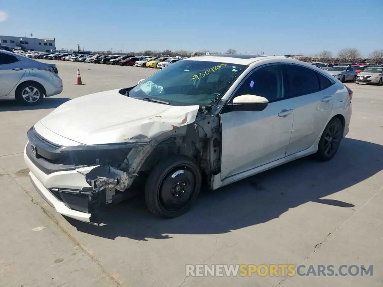 1 fotografías del automóvil dañado 19XFC1F32LE016429 HONDA CIVIC 2020