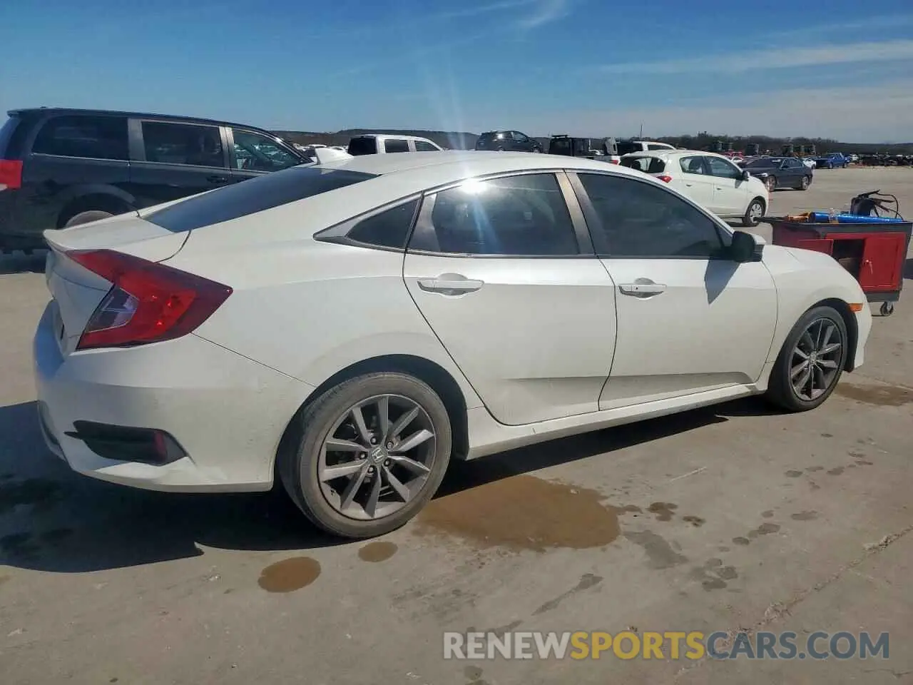 3 fotografías del automóvil dañado 19XFC1F32LE016429 HONDA CIVIC 2020