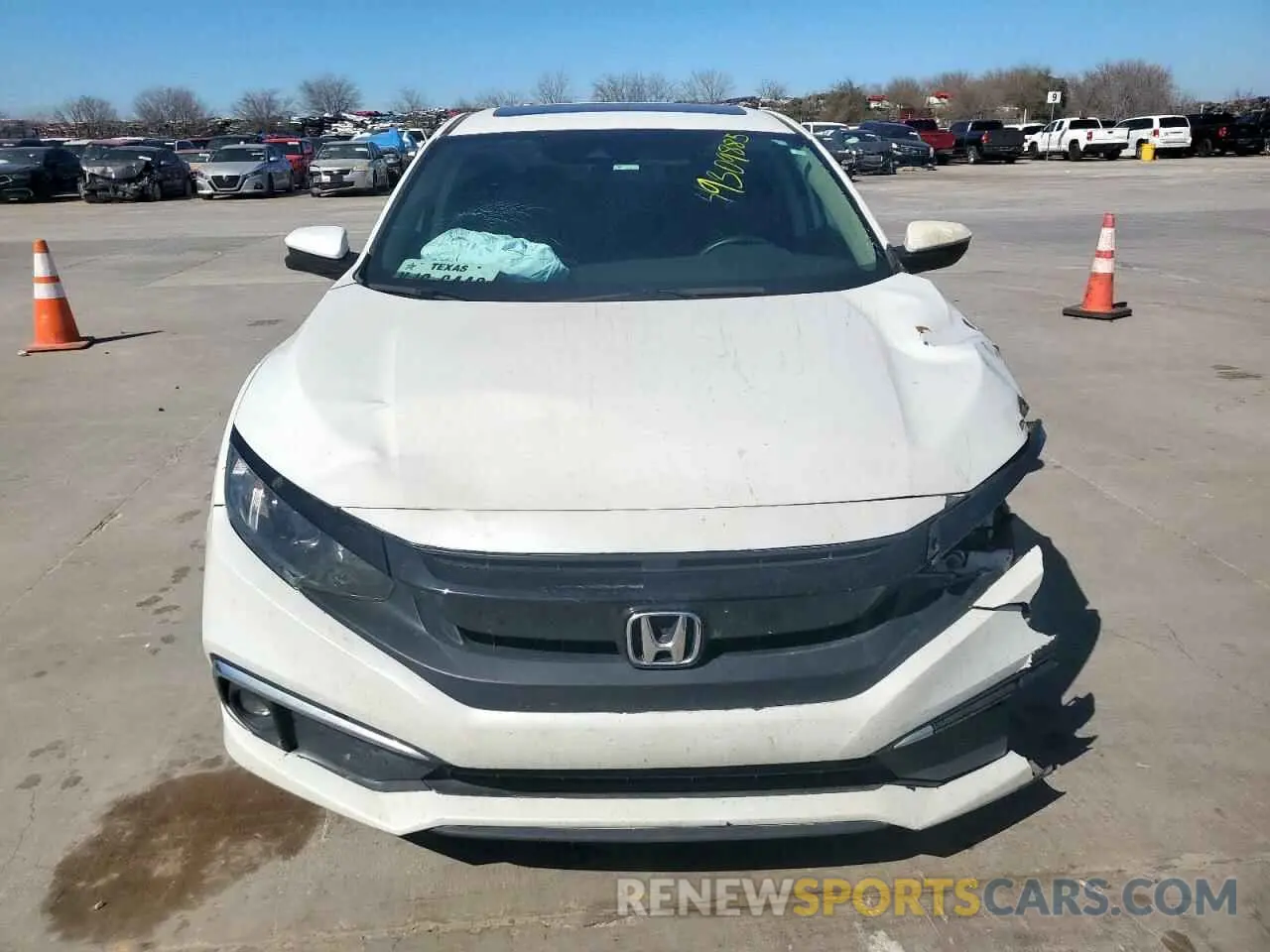 5 fotografías del automóvil dañado 19XFC1F32LE016429 HONDA CIVIC 2020