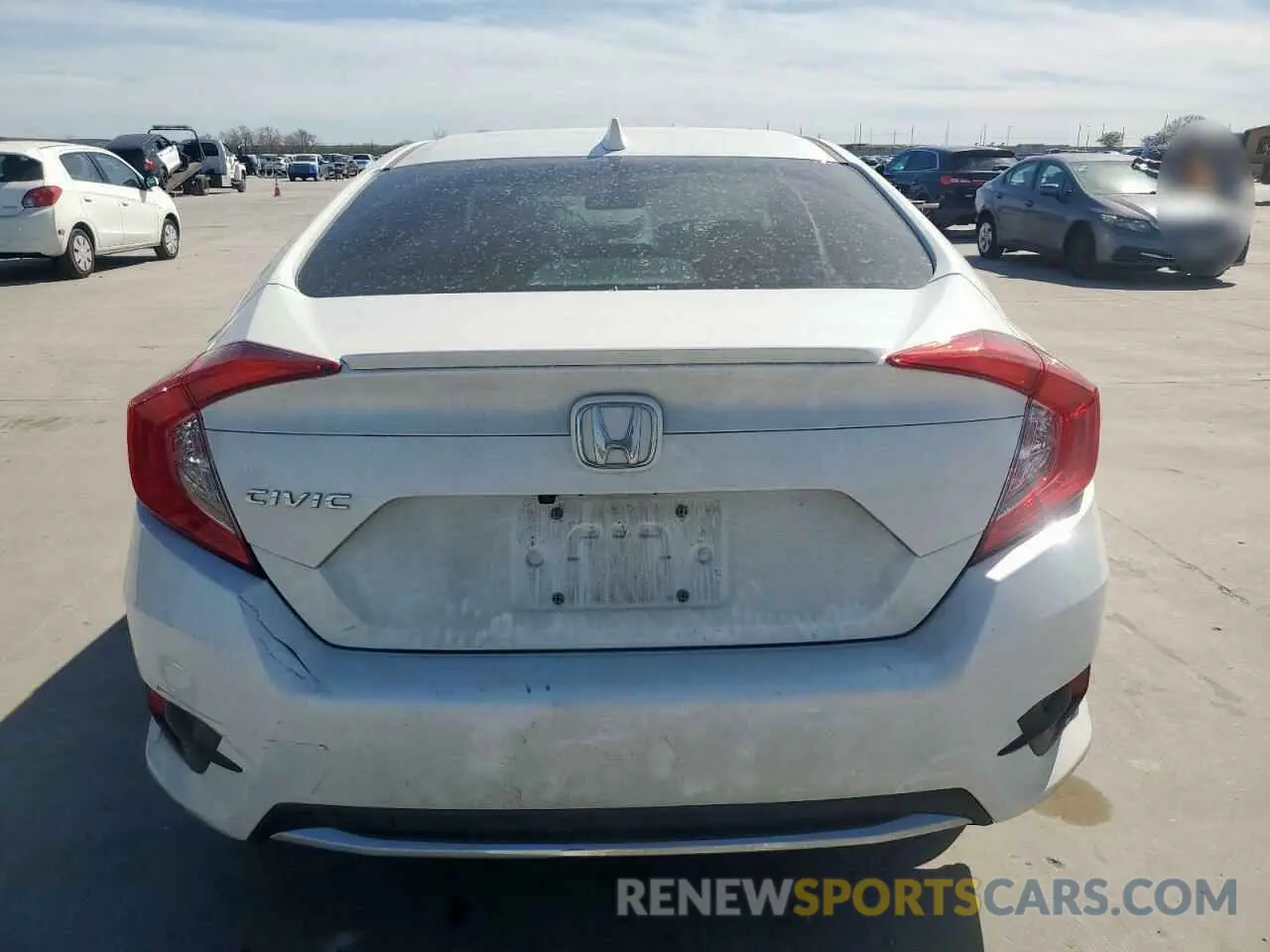 6 fotografías del automóvil dañado 19XFC1F32LE016429 HONDA CIVIC 2020