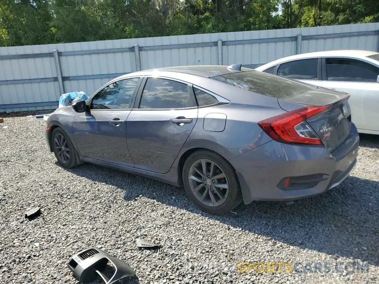 2 fotografías del automóvil dañado 19XFC1F32LE018942 HONDA CIVIC 2020