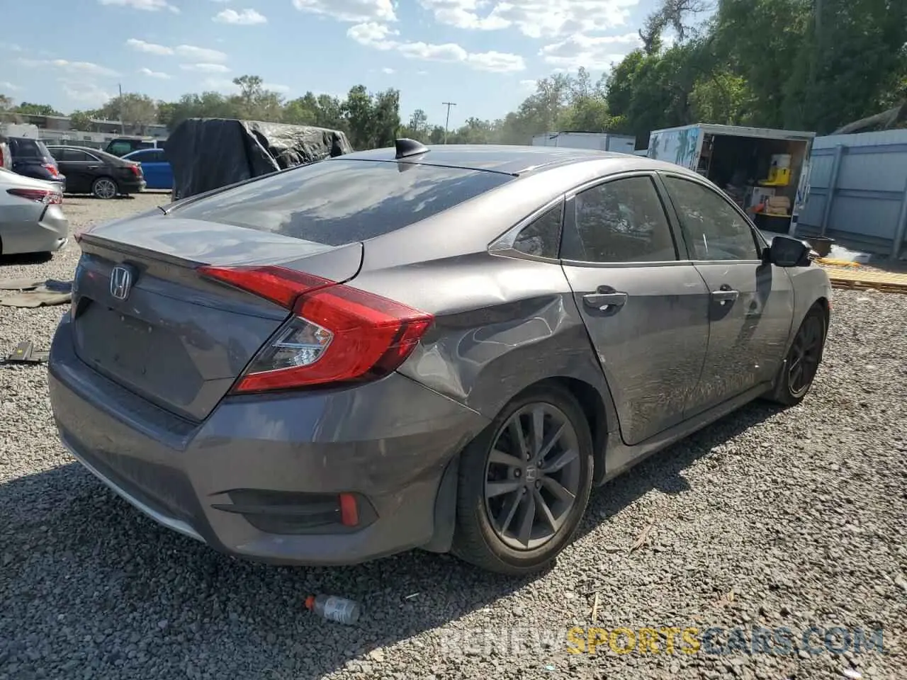 3 fotografías del automóvil dañado 19XFC1F32LE018942 HONDA CIVIC 2020
