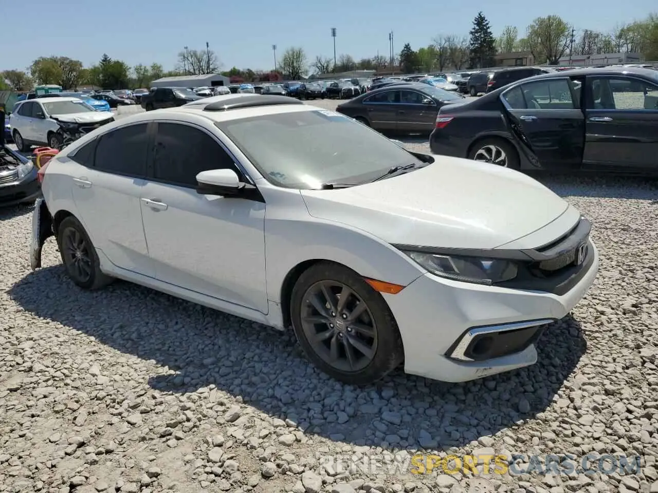 4 fotografías del automóvil dañado 19XFC1F33LE023096 HONDA CIVIC 2020