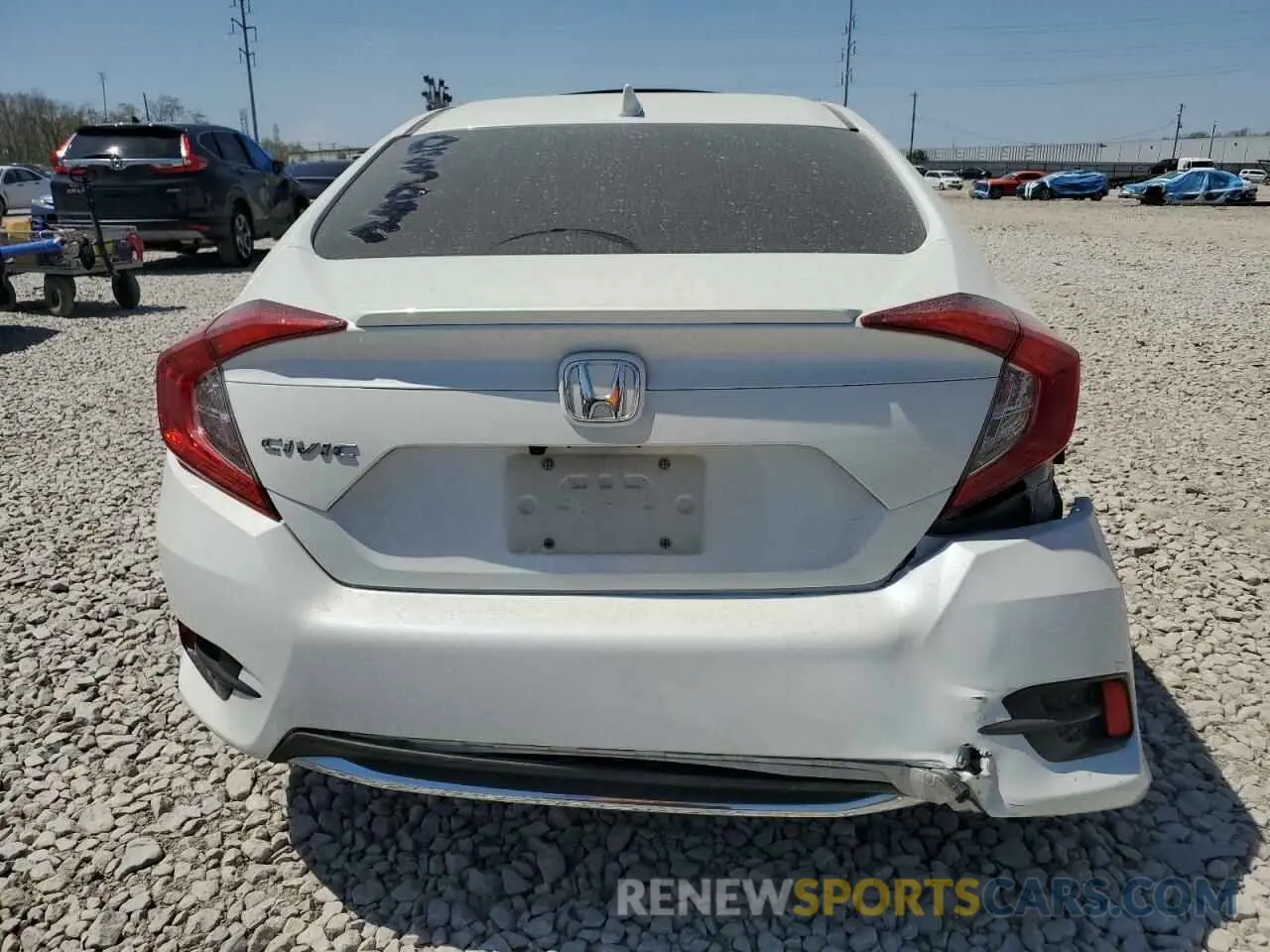 6 fotografías del automóvil dañado 19XFC1F33LE023096 HONDA CIVIC 2020