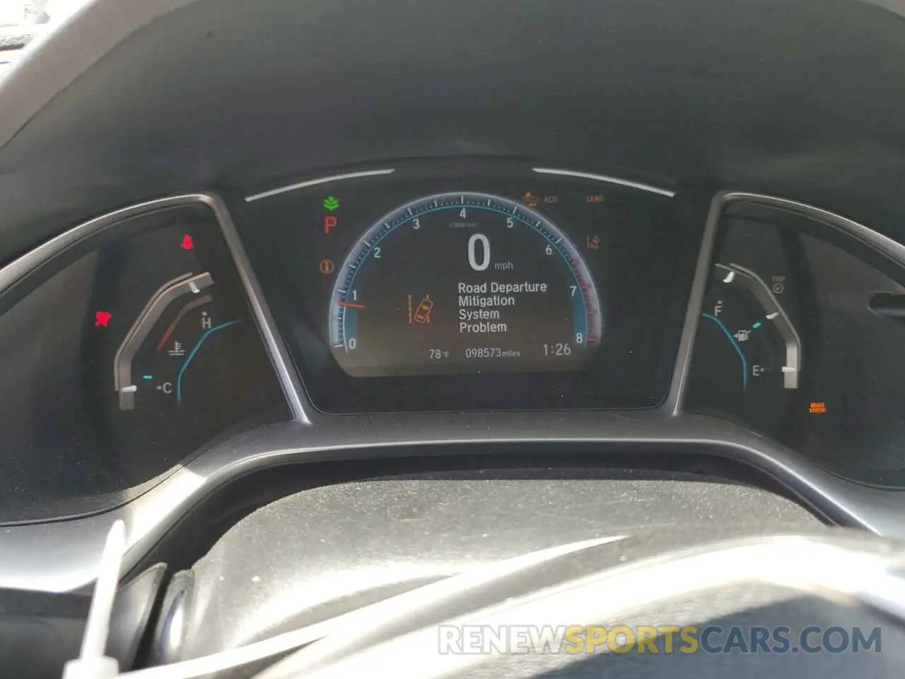 9 fotografías del automóvil dañado 19XFC1F33LE023096 HONDA CIVIC 2020