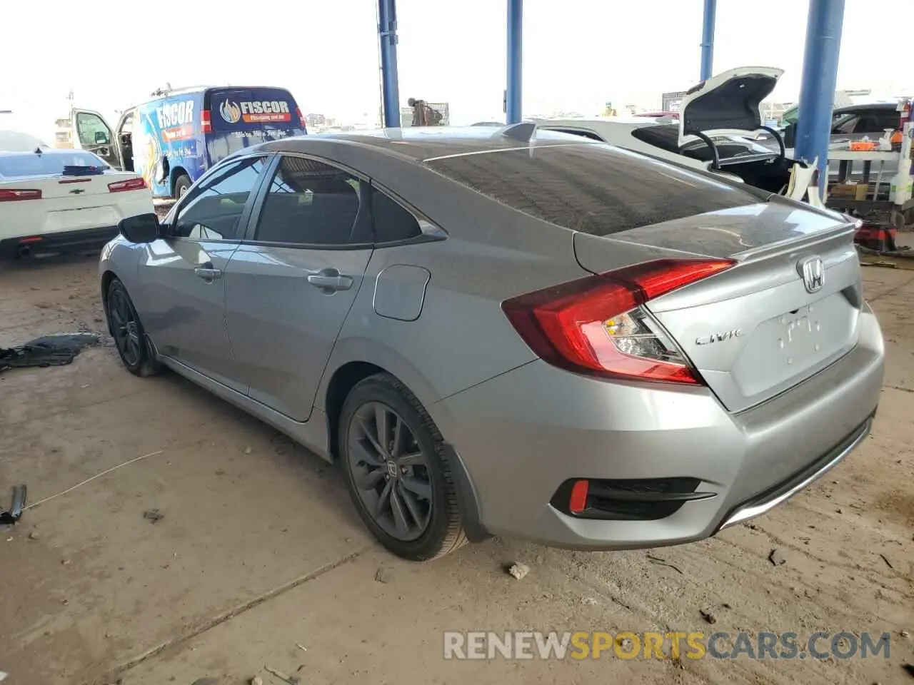 2 fotografías del automóvil dañado 19XFC1F33LE024524 HONDA CIVIC 2020