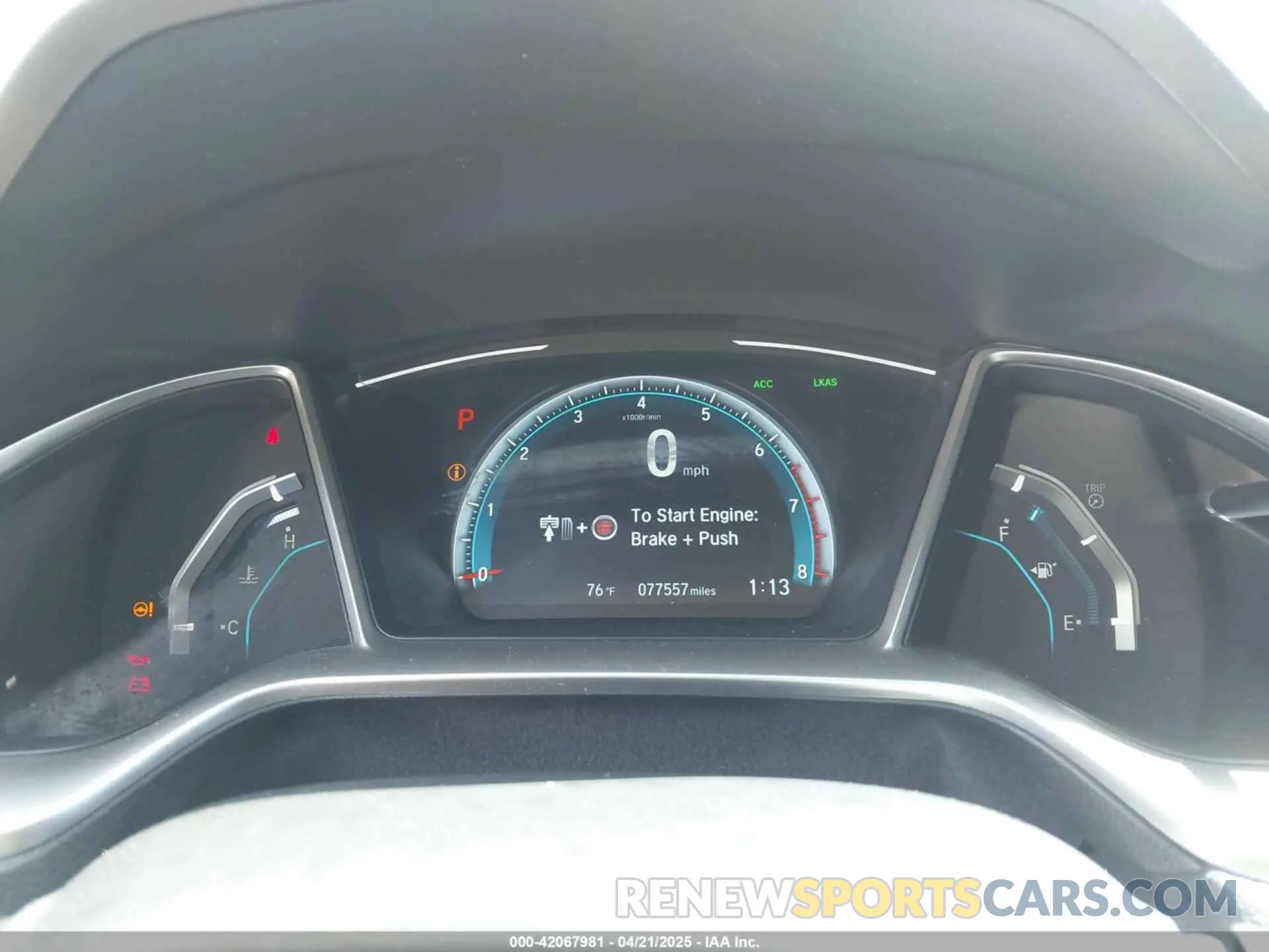 16 fotografías del automóvil dañado 19XFC1F33LE205820 HONDA CIVIC 2020