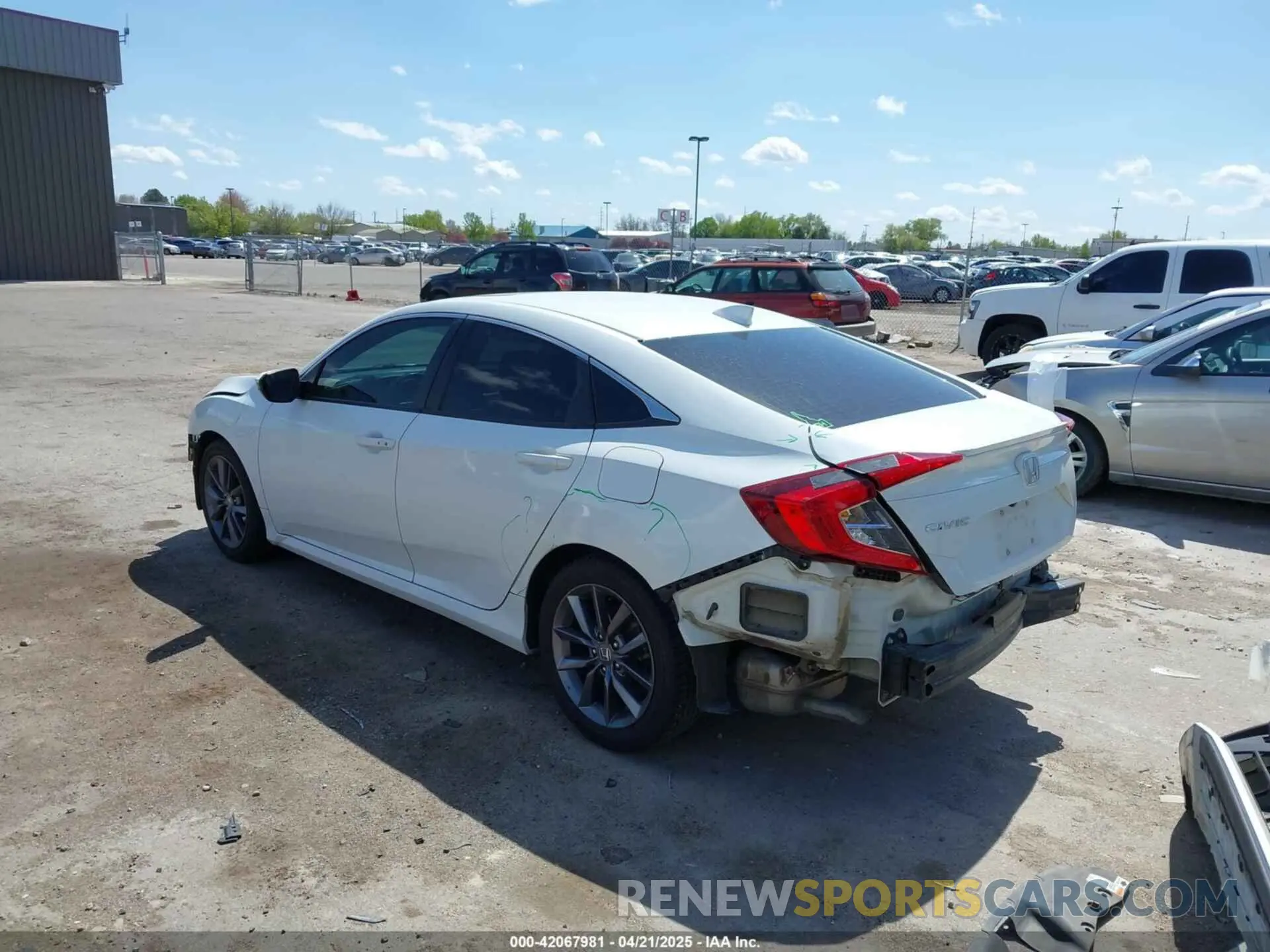 3 fotografías del automóvil dañado 19XFC1F33LE205820 HONDA CIVIC 2020