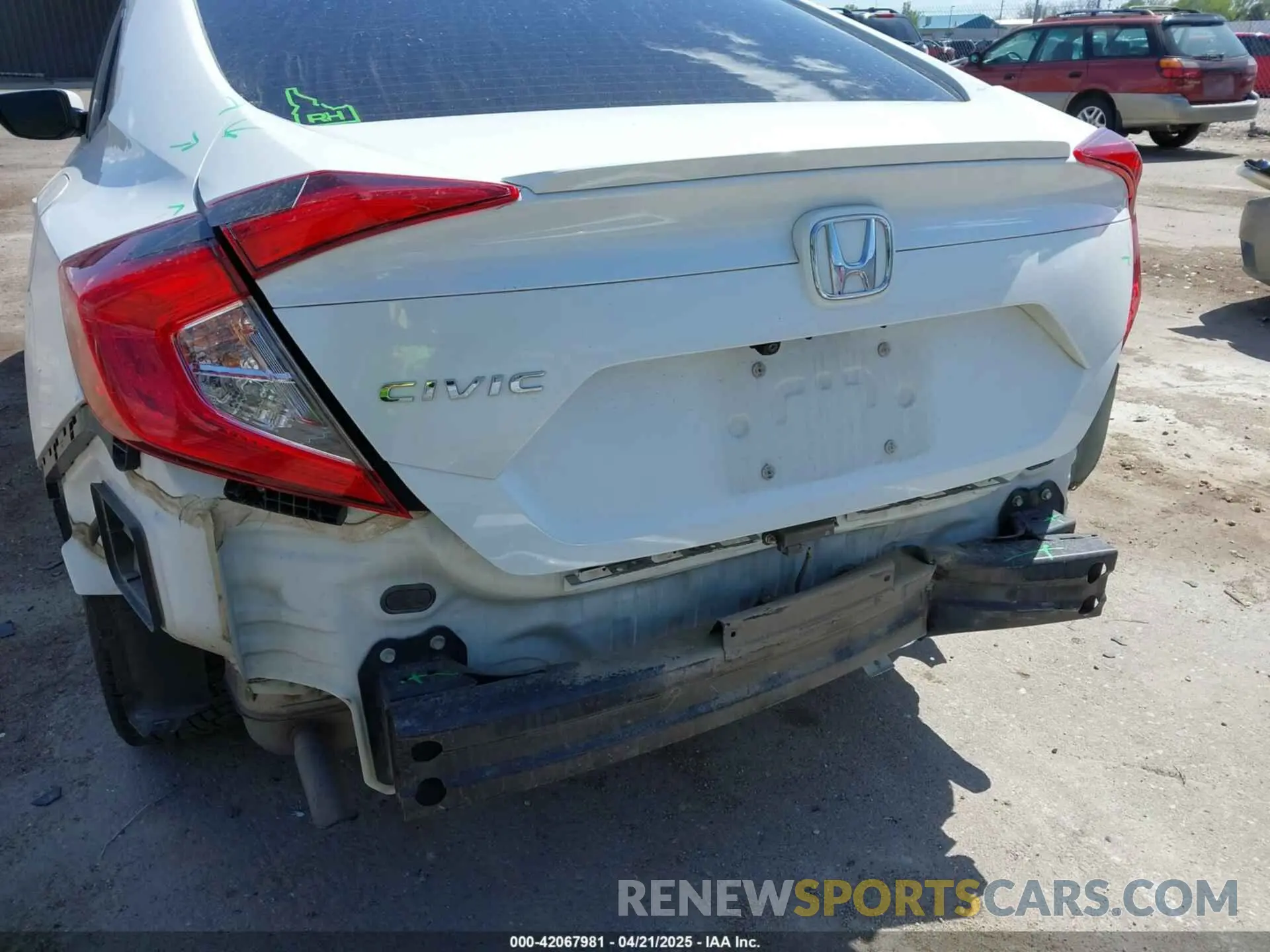 6 fotografías del automóvil dañado 19XFC1F33LE205820 HONDA CIVIC 2020