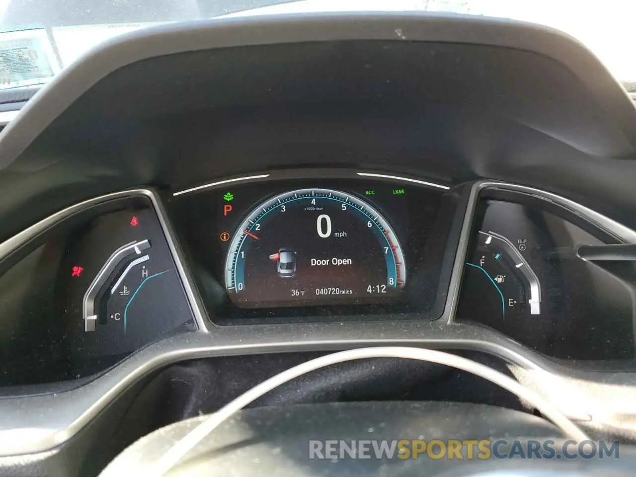 9 fotografías del automóvil dañado 19XFC1F33LE206918 HONDA CIVIC 2020