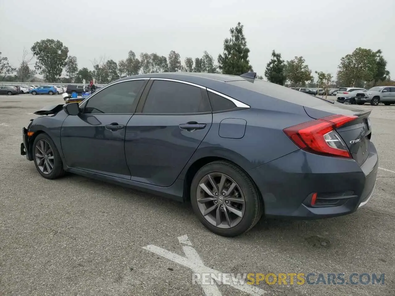 2 fotografías del automóvil dañado 19XFC1F33LE221547 HONDA CIVIC 2020