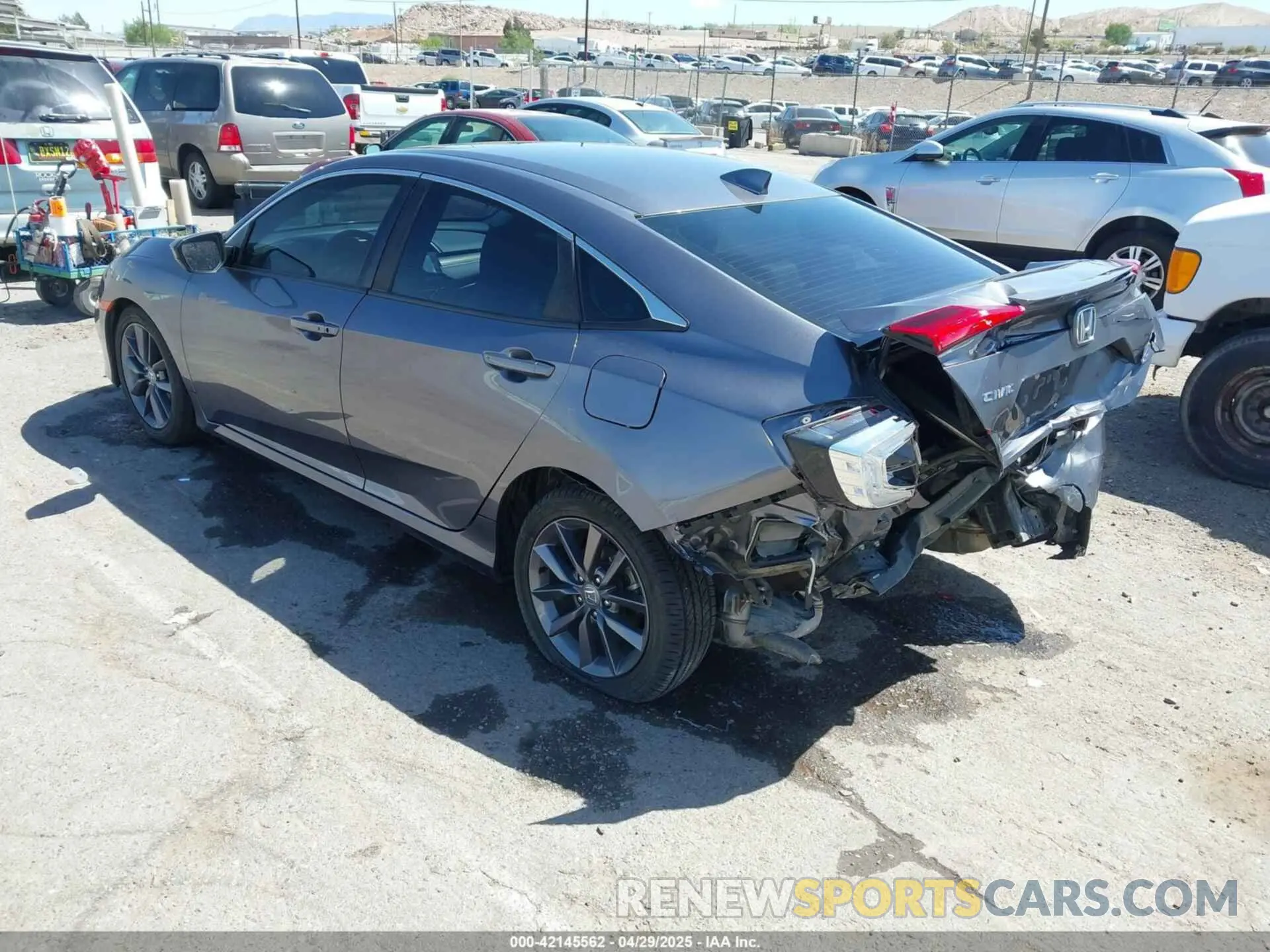 3 fotografías del automóvil dañado 19XFC1F34LE002404 HONDA CIVIC 2020