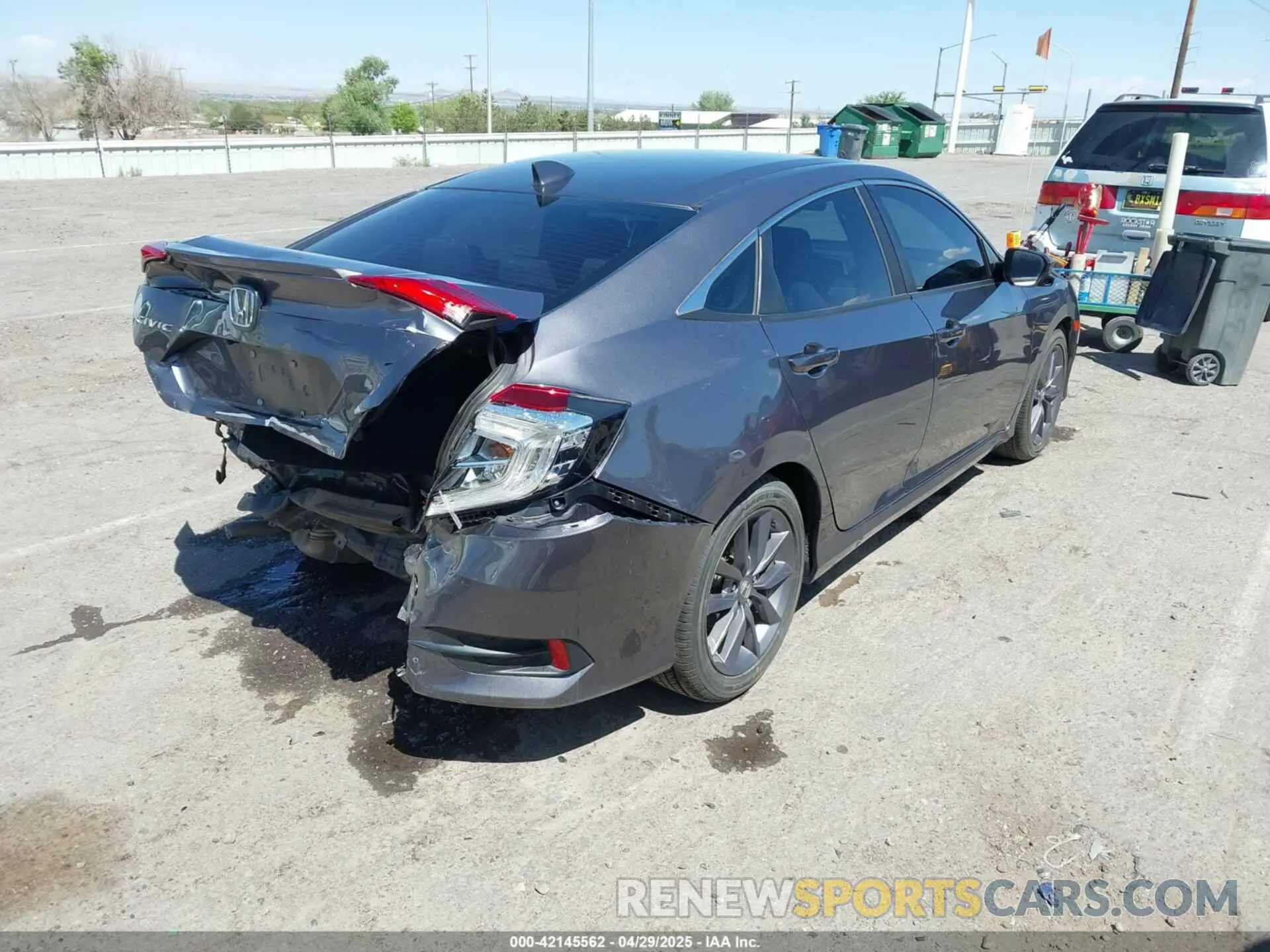 4 fotografías del automóvil dañado 19XFC1F34LE002404 HONDA CIVIC 2020