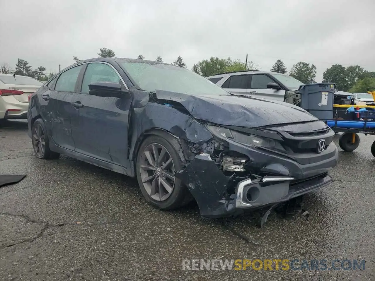 4 fotografías del automóvil dañado 19XFC1F34LE209973 HONDA CIVIC 2020