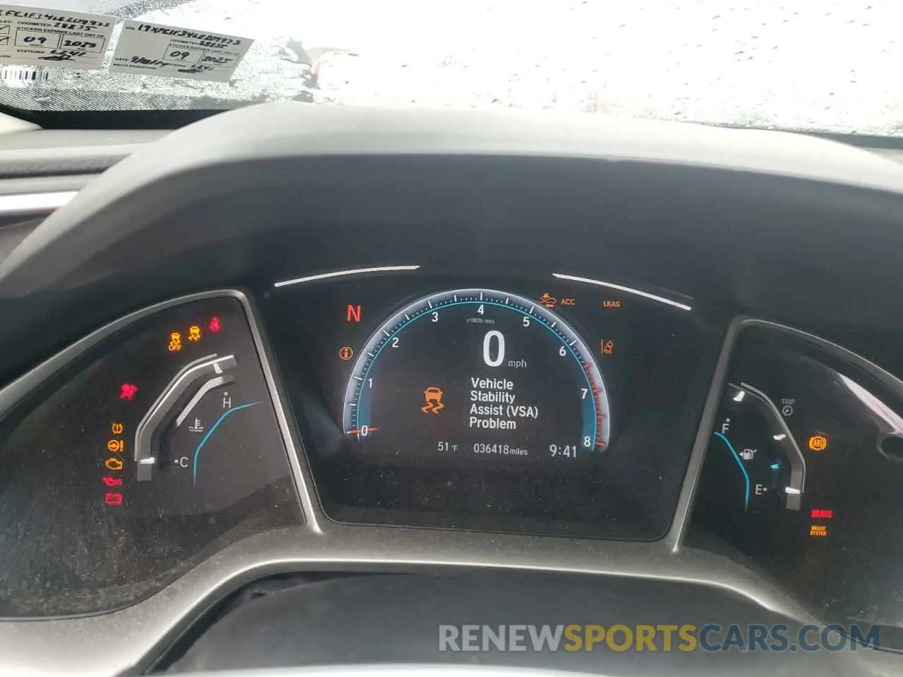 9 fotografías del automóvil dañado 19XFC1F34LE209973 HONDA CIVIC 2020