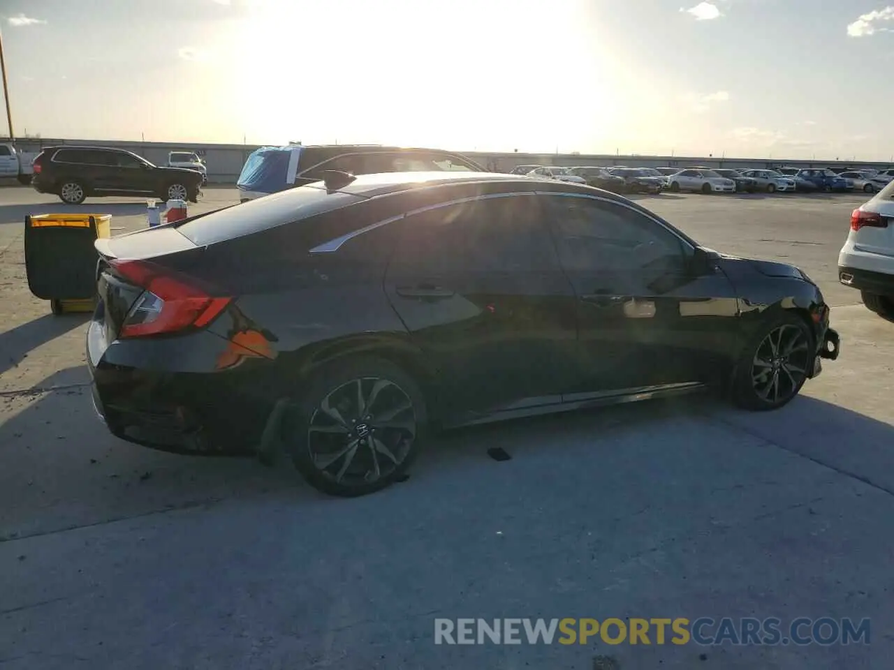 3 fotografías del automóvil dañado 19XFC1F35LE003836 HONDA CIVIC 2020