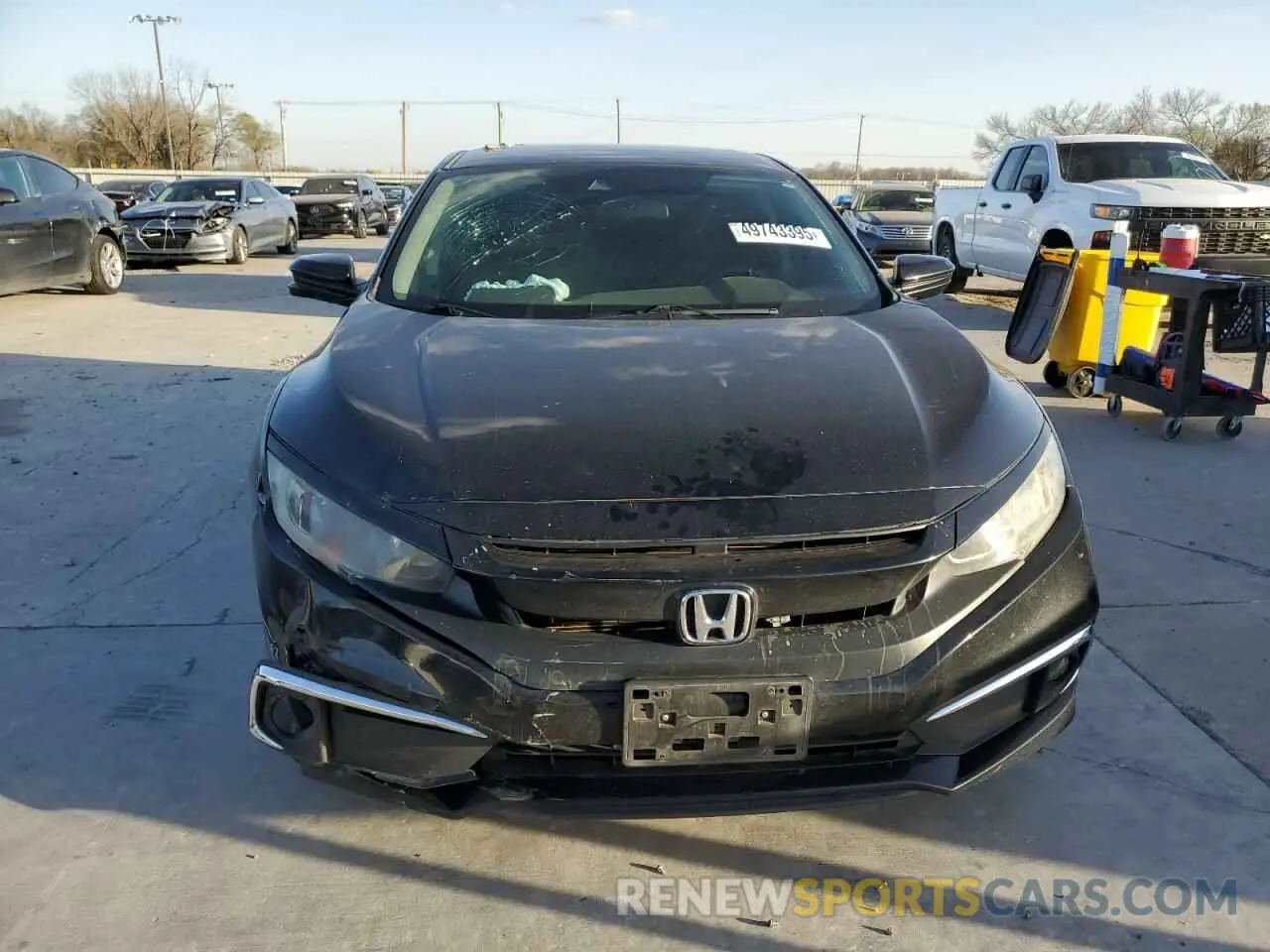 5 fotografías del automóvil dañado 19XFC1F35LE003836 HONDA CIVIC 2020