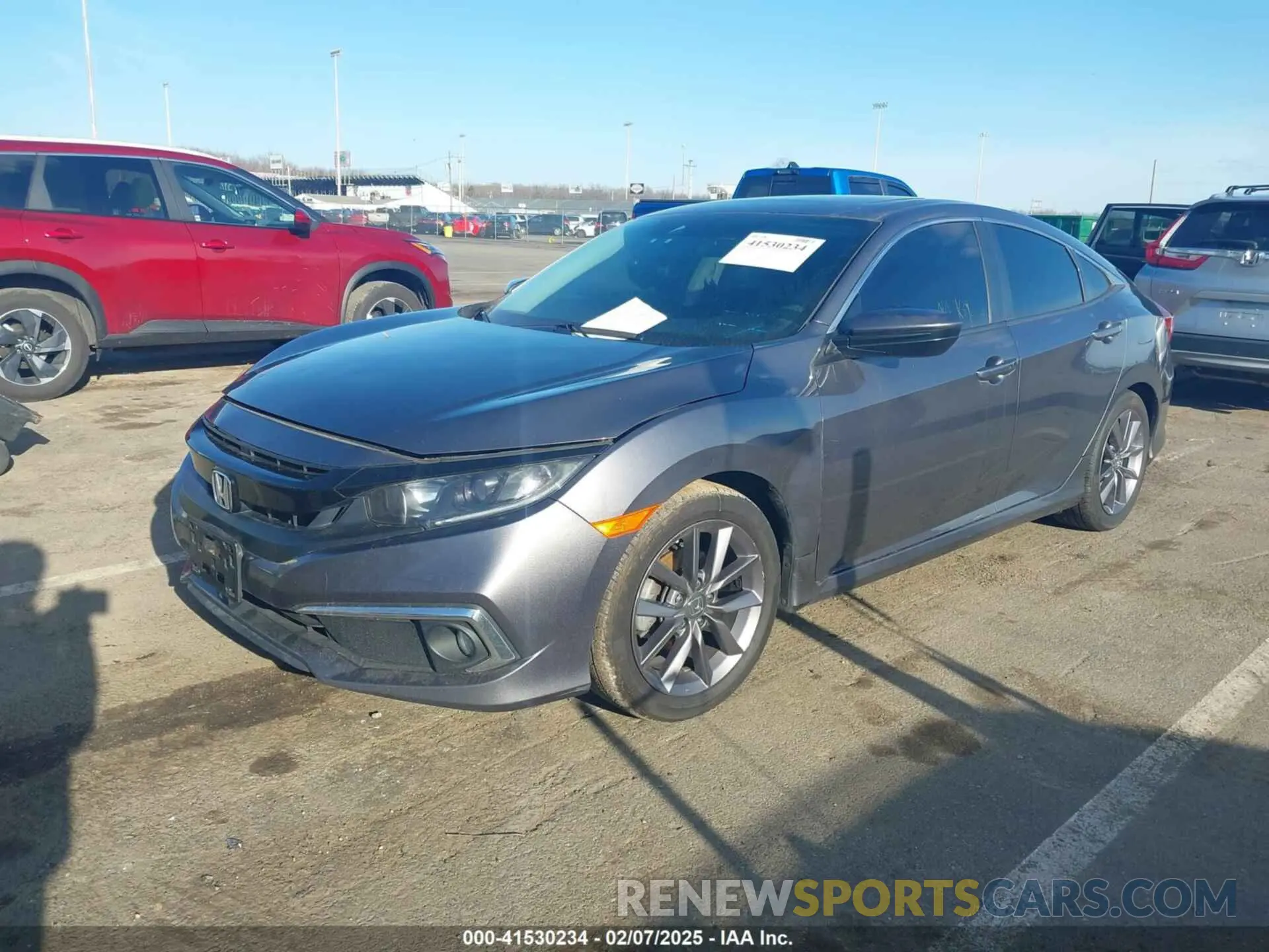 6 fotografías del automóvil dañado 19XFC1F35LE201459 HONDA CIVIC 2020
